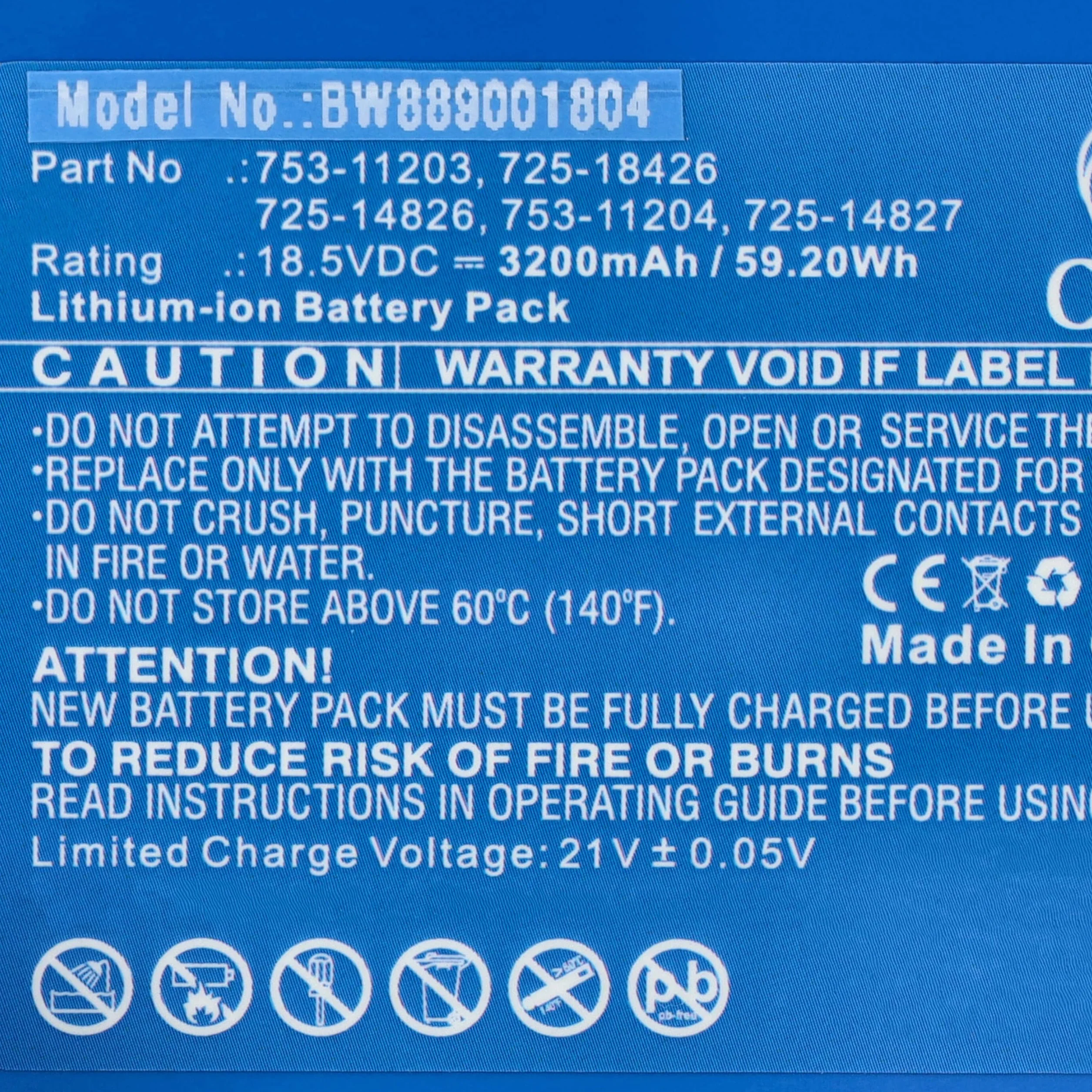 vhbw Akumulator kompatybilny z robotami Robomow RK 1000 PRO, 2000 PRO, 1000, 1000, 2000 (3200 mAh, 18,5 V, litowo-jonowy)