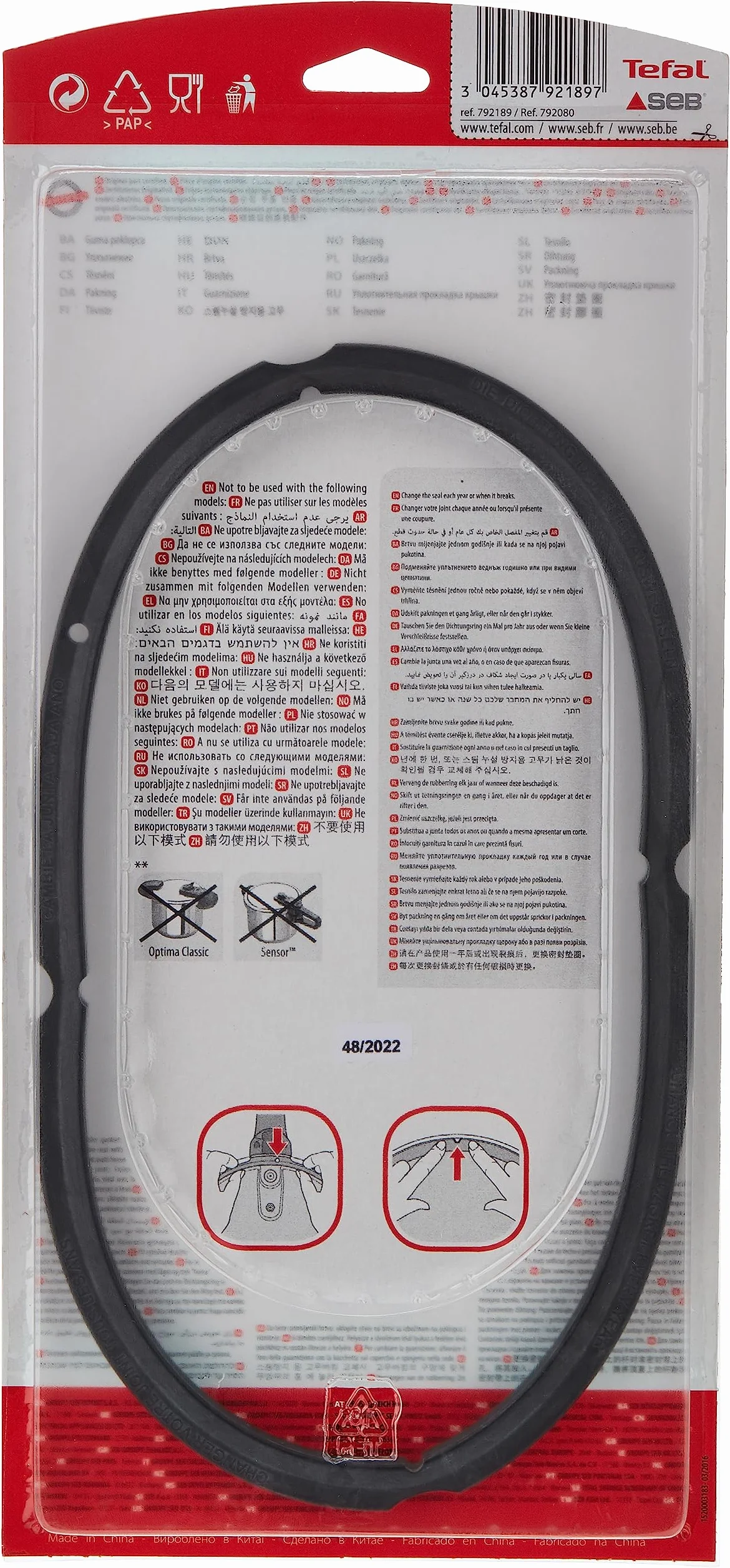 Tefal 792189 pierścień uszczelniający
