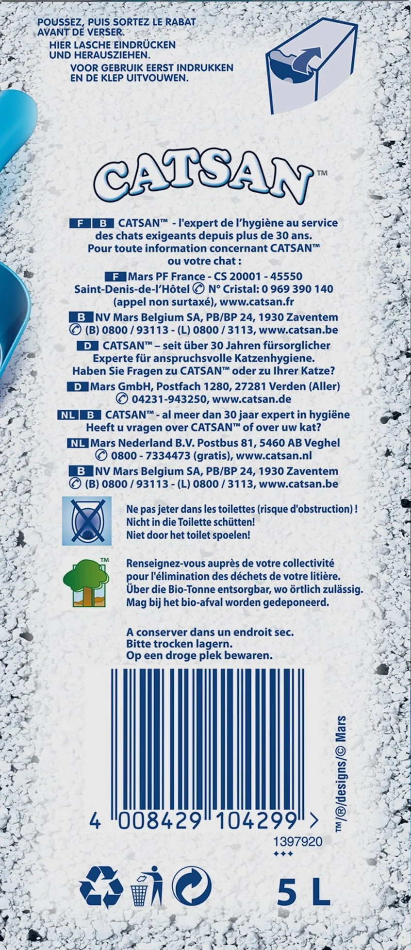 Catsan Active Fresh Żwirek dla Kota, 5 l