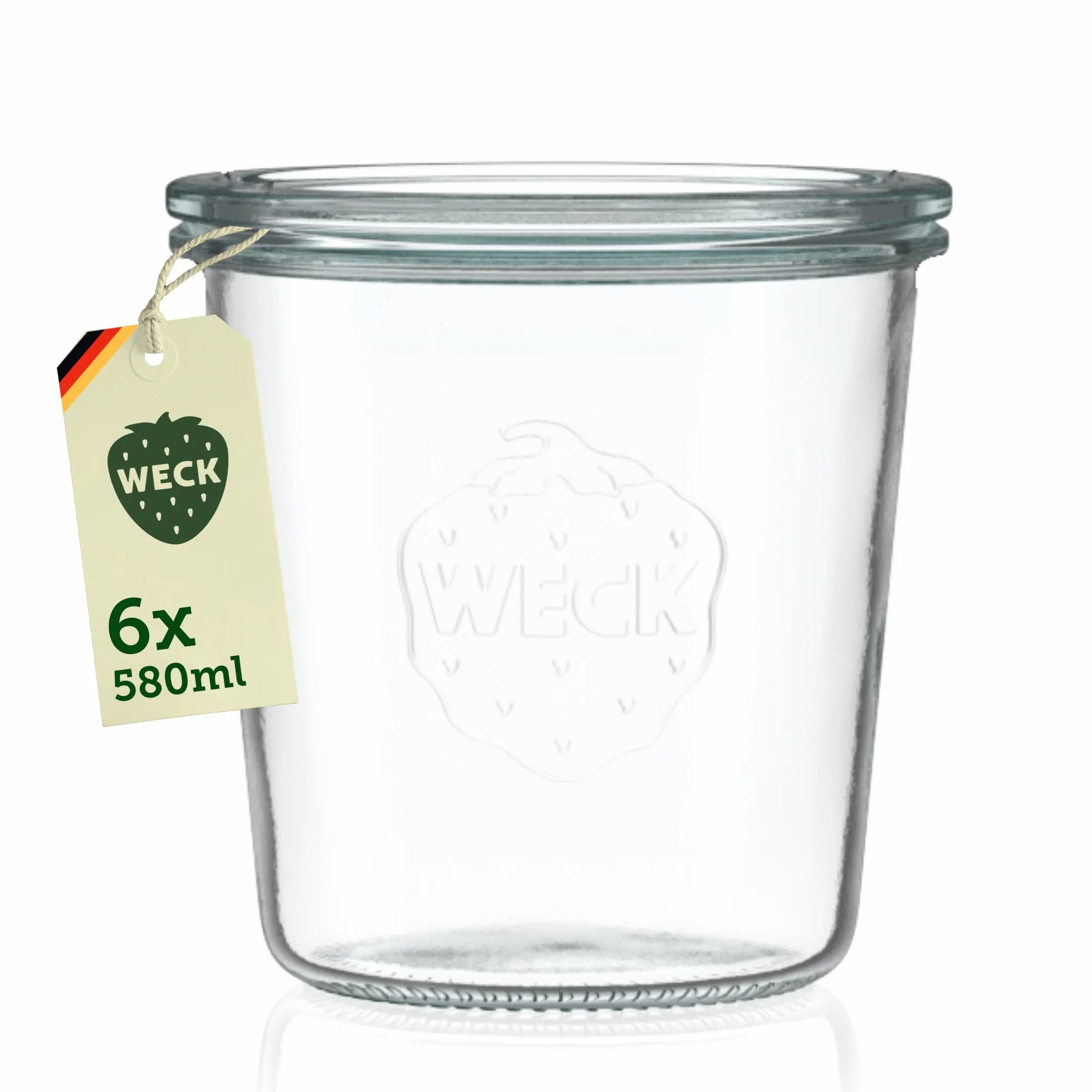 Weck Słoik na okrągłą krawędź 580 ml, jeden rozmiar