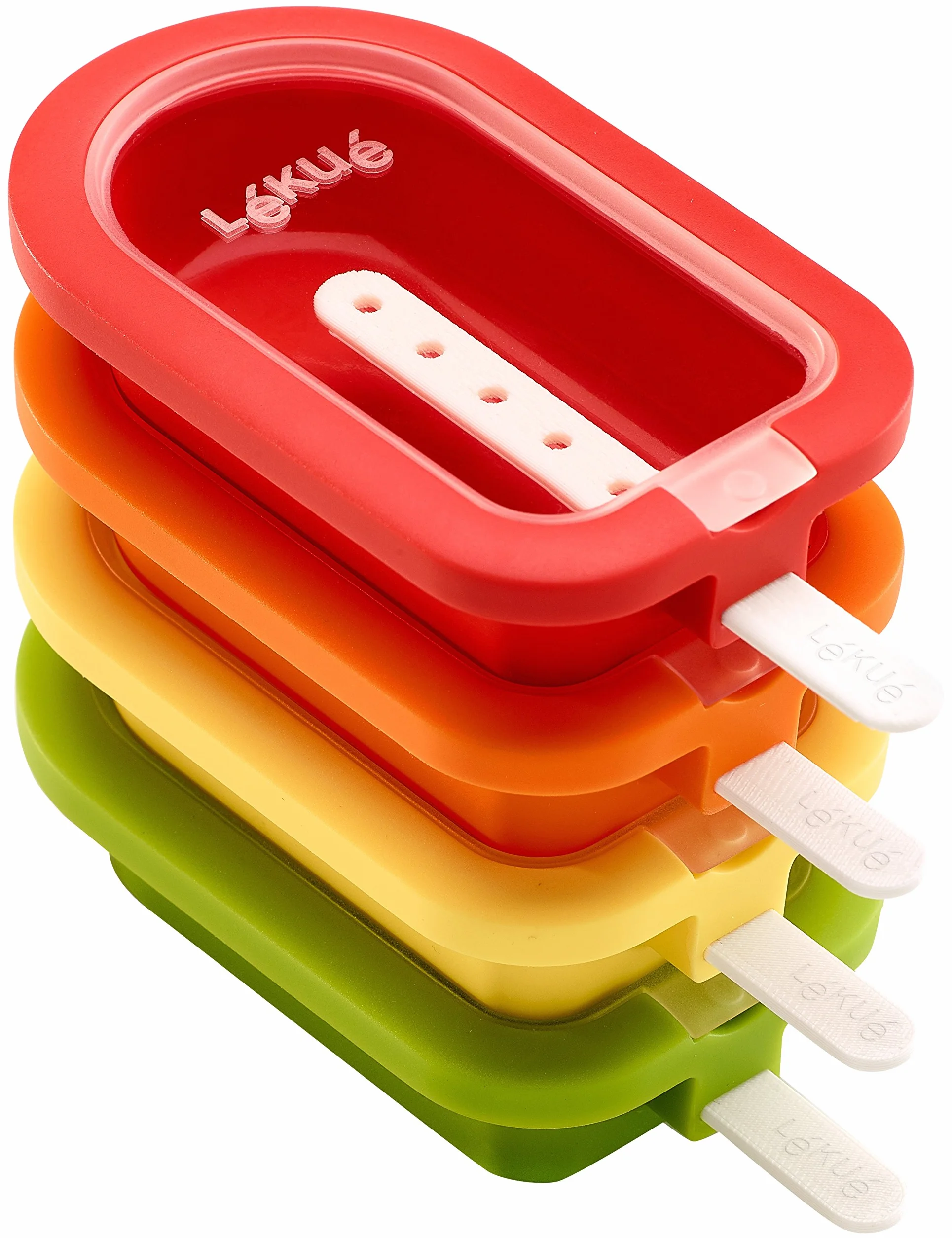 Lékué Foremki do Lodów, Silikon, Wielokolorowy, 4 Sztuki x 9.8 cm