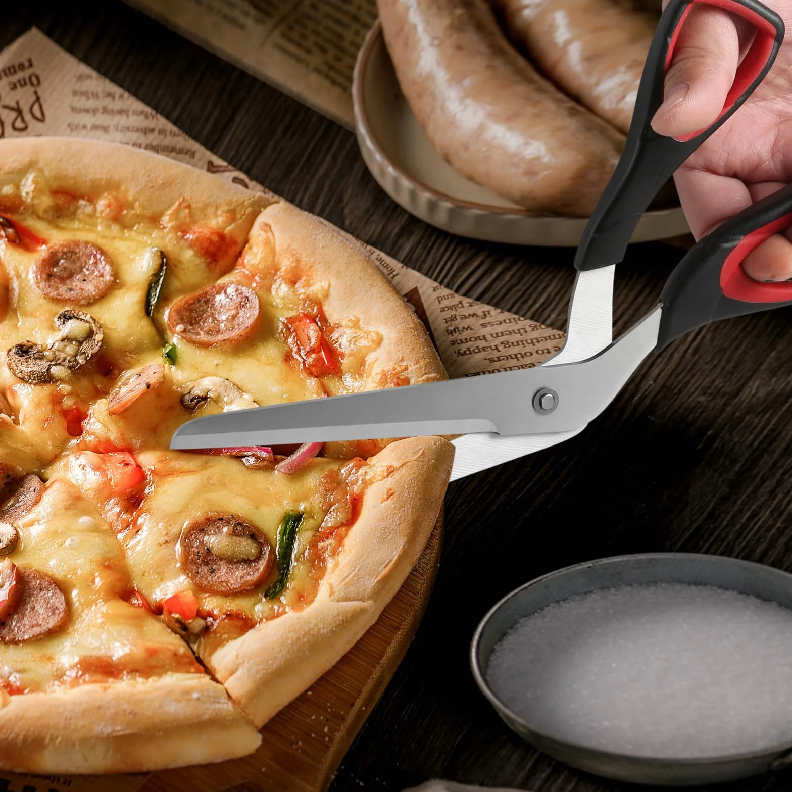 Nożyce do pizzy nożyczki do pizzy można myć w zmywarce nożyczki do pizzy,łatwe w użyciu, wygodne