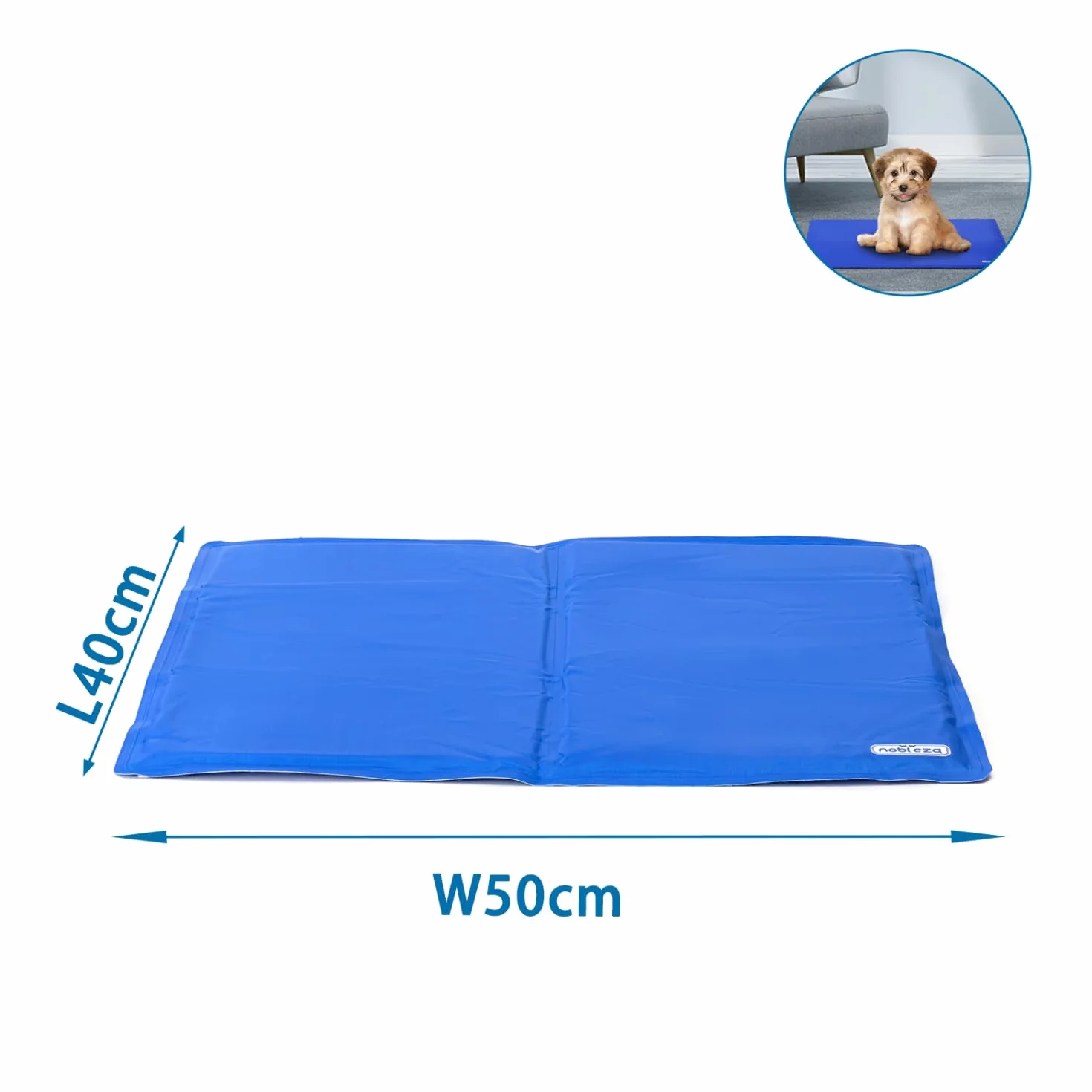 Nobleza Poduszka chłodząca Poduszka chłodząca dla psa, Mata chłodząca dla zwierząt domowych, Idealny dla psów i kotów w okresie letnim. 50 * 40cm