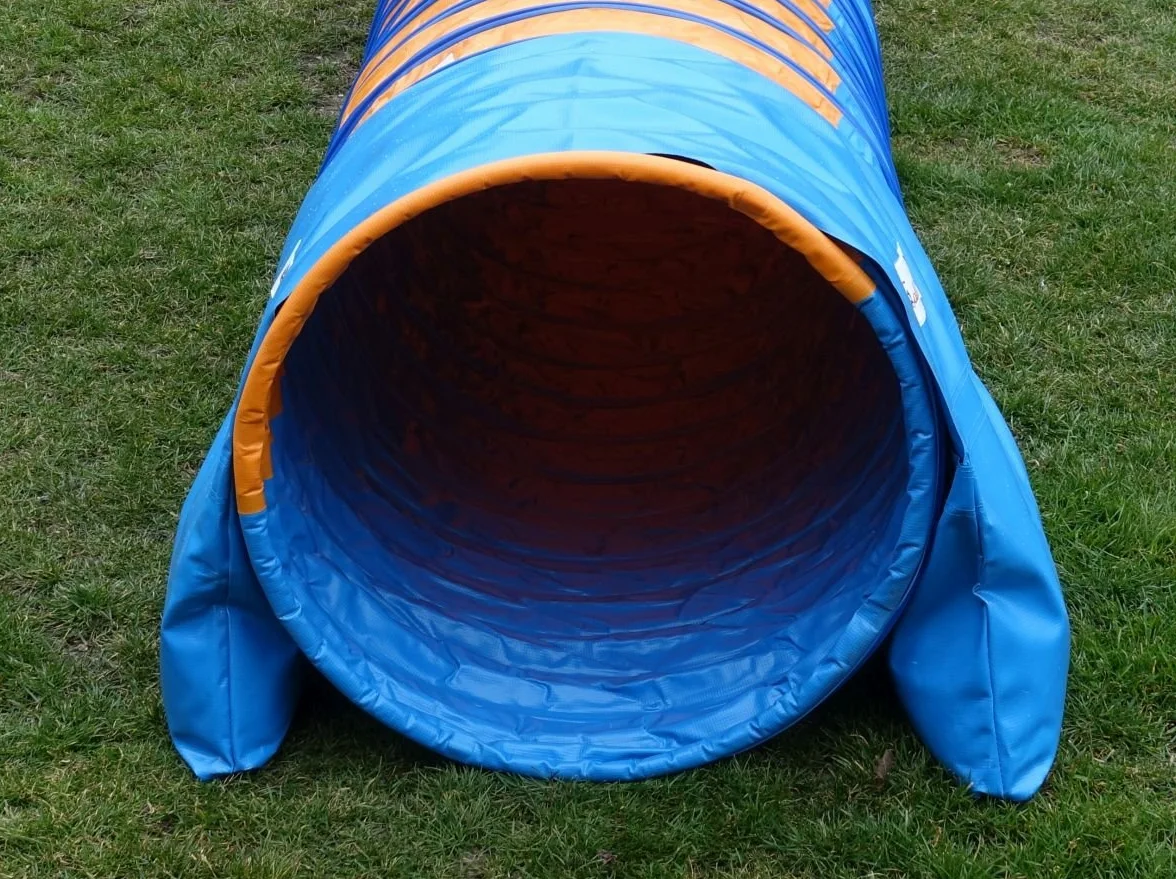 Callieway Agility Tunnel worki na piasek podporowe 2 sztuki niebieski oceaniczny