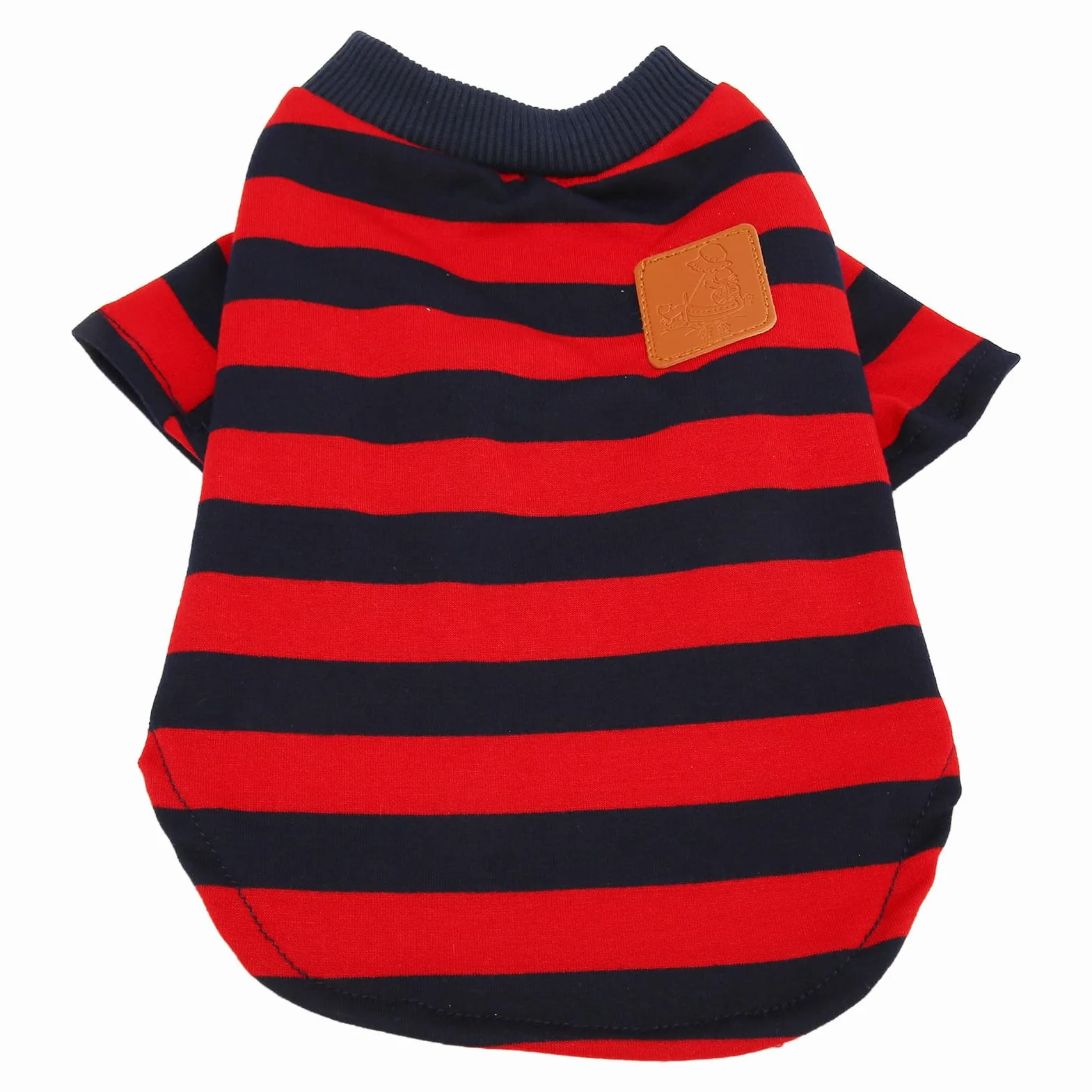 Sweter dla Psa w Paski, Elastyczne Nogawki Miękki T-shirt dla Psa Łatwe Zakładanie i Zdejmowanie Klasyczny Oddychający 2 Nogawki Na Co dzień Na Lato (L)
