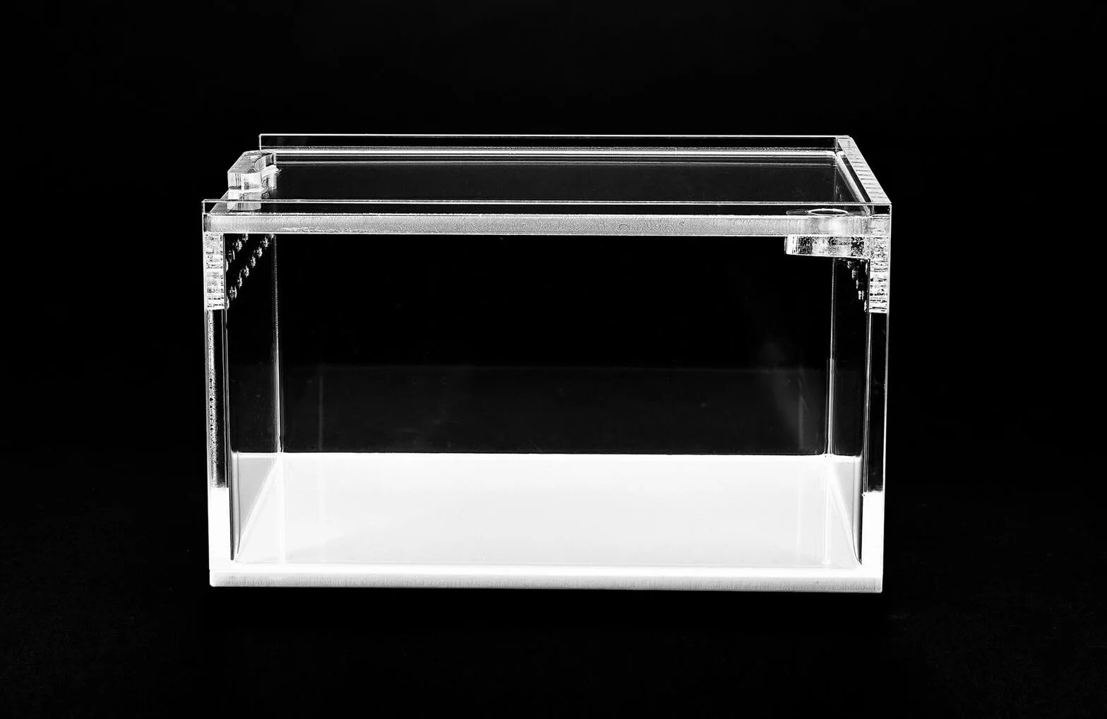 HAPPET Akrylowe Terrarium – Przezroczyste 360°, Optymalna Wentylacja, Magnetyczne Zamknięcie – Idealne dla Pająków, Ślimaków, Jaszczurek, Małych Gadów i Owadów (10.5x8.5x6cm)