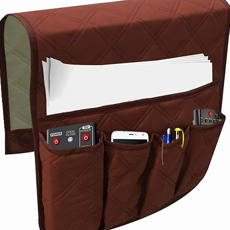 antypoślizgowa torba do przechowywania podłokietników, na sofę, podłokietniki, 90 x 33 cm, 5 kieszeni, organizer na sofę do telewizora, pilot do książek, telefon komórkowy