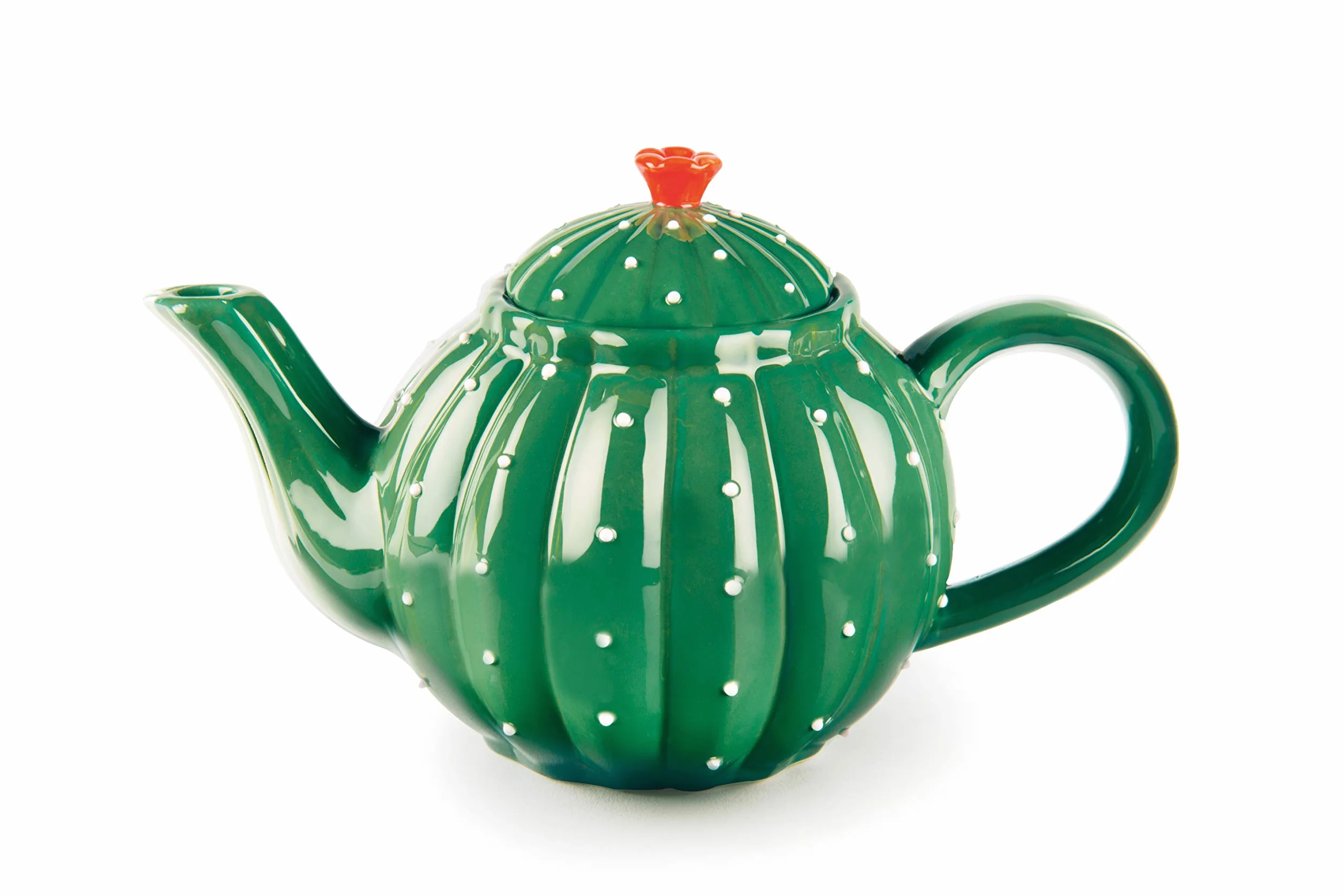 Excelsa Ceramiczny czajniczek kaktusowy, 650 ml, ciemnozielony