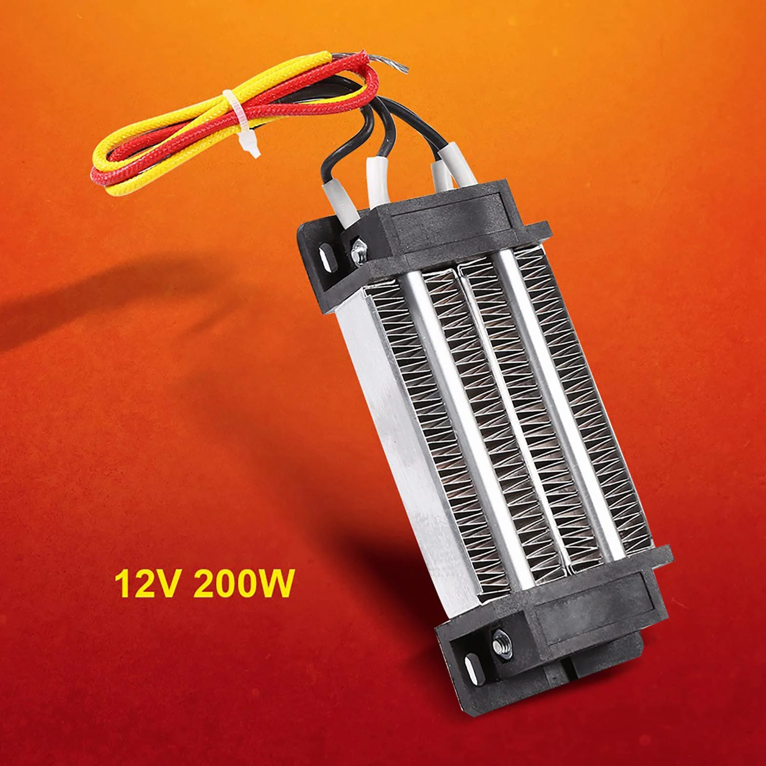 Generic Grzejnik Elektryczny PTC Dużej Mocy do Ogrzewania Samochodu, Izolowany Ceramiczny Grzejnik Termostatyczny do urządzeń Klimatyzacyjnych, 200 W DC 12 V Suszarki