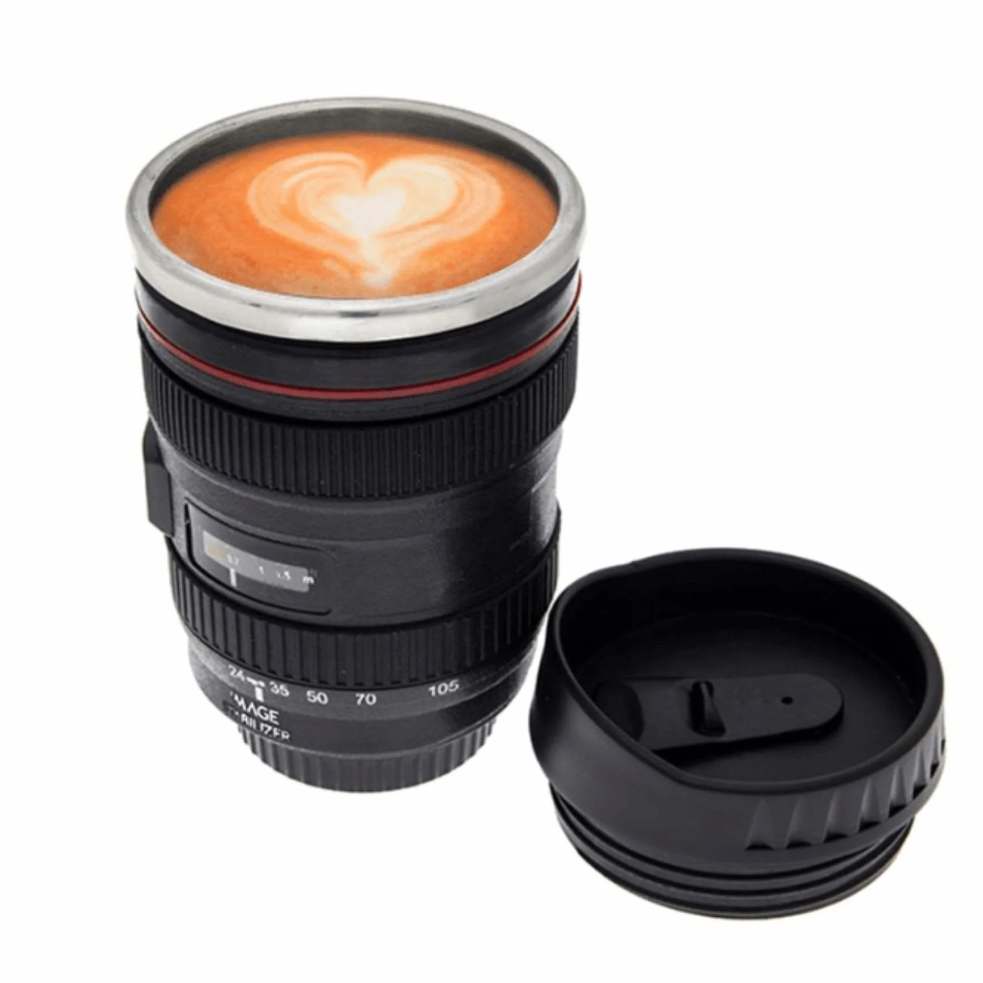Plastikowy kubek do urządzenia, obiektyw fotograficzny, 350ml