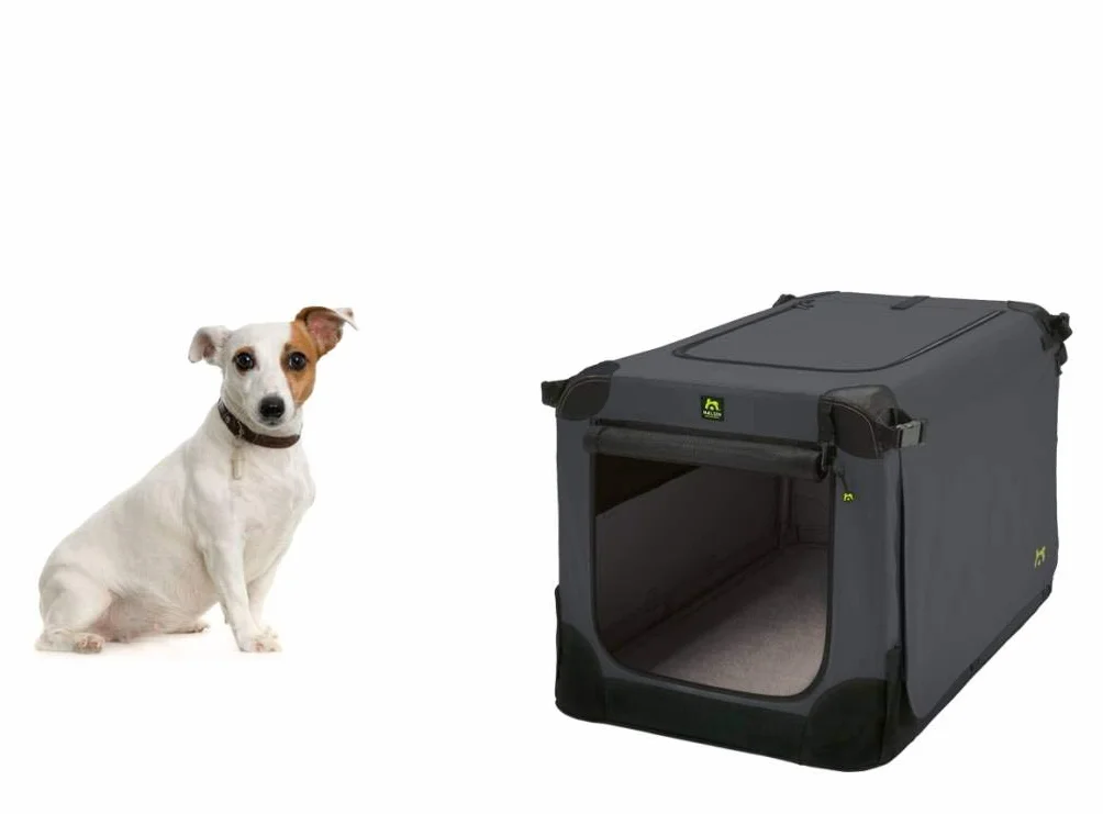 Maelson Soft Kennel składana skrzynia dla psa antracytowa L 92 x 64 x 64 cm