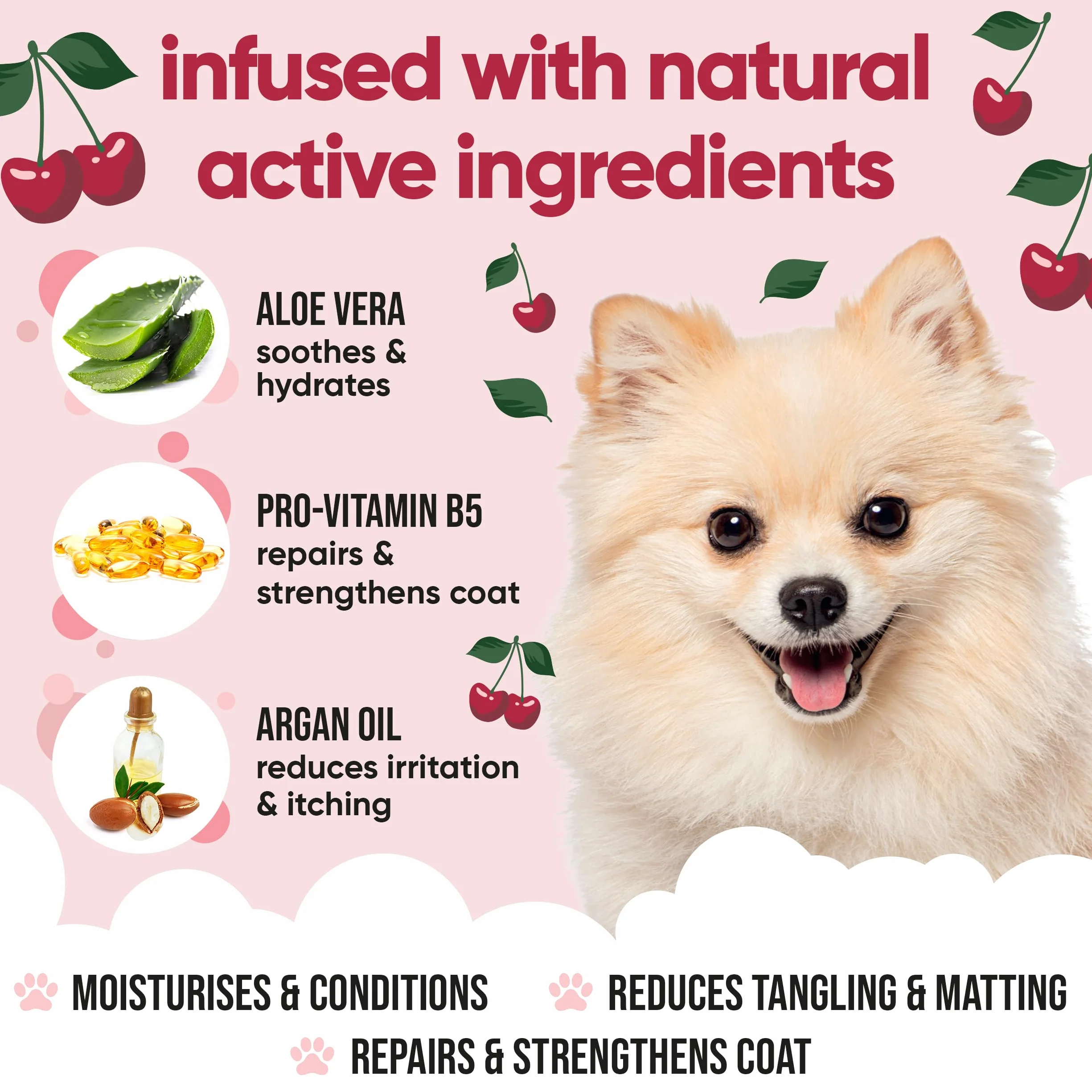 Buddycare Black Cherry Dog Conditioner 500 ml z aloesem i witaminą B5