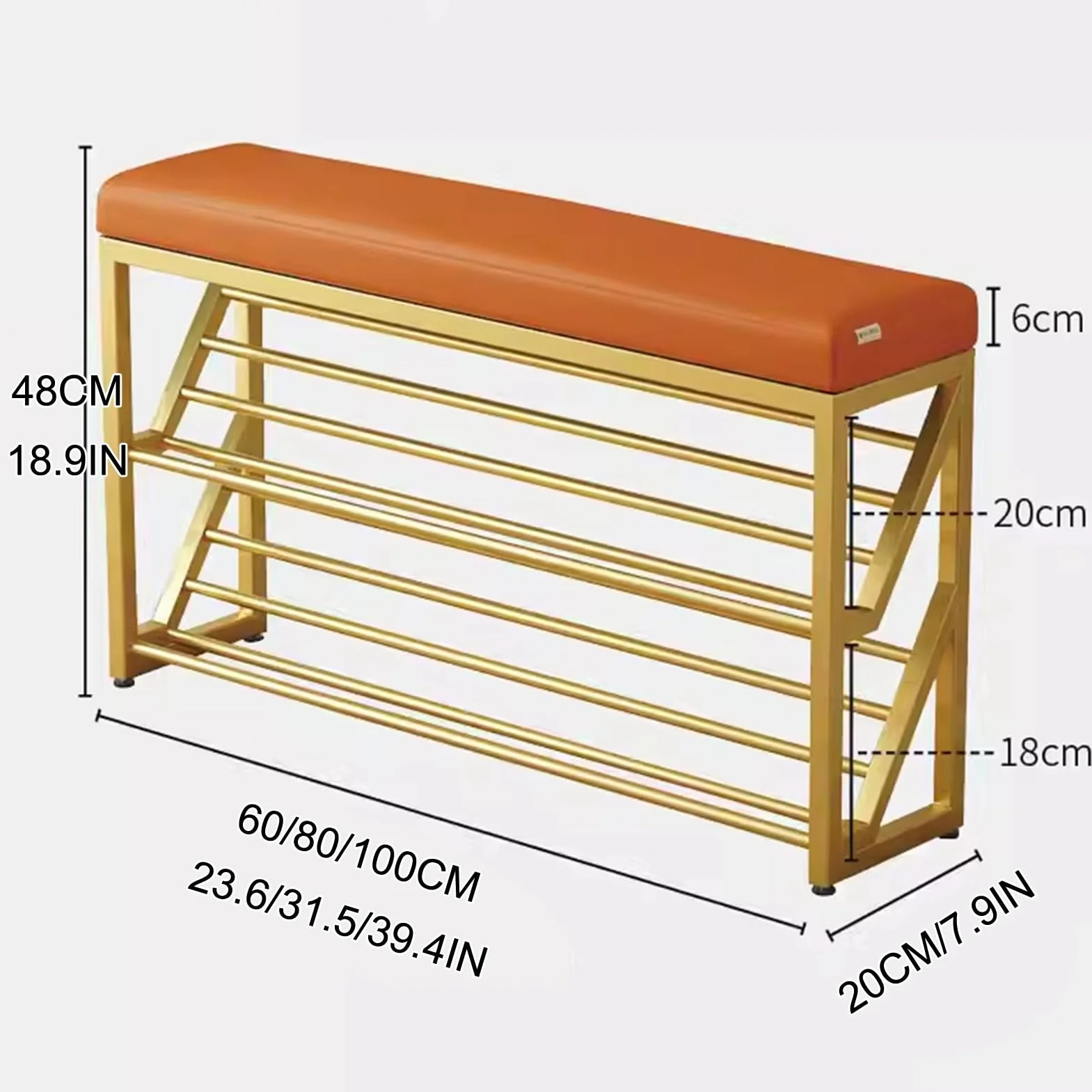 2-poziomowy metalowy stojak na buty z siedziskiem, schowek na buty wejściowe, duża pojemność, do przedpokoju, czarny, 60 cm – stylowe i funkcjonalne rozwiązanie na obuwie