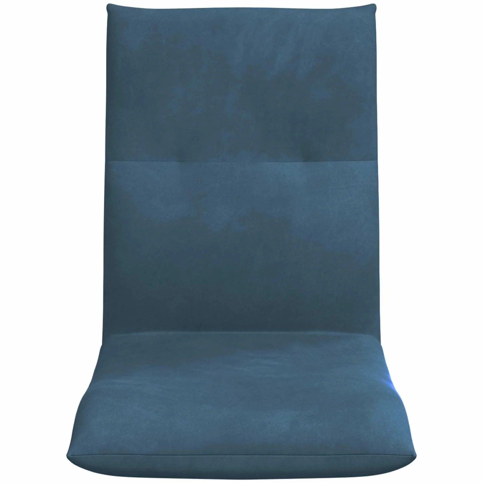 Krzesło podłogowe, niebieskie, aksamitne, 46 x 50 x 61 cm, składane i regulowane, z wyściełanym oparciem, ergonomiczne i nie zajmuje dużo miejsca do czytania, jogi, gier i biura
