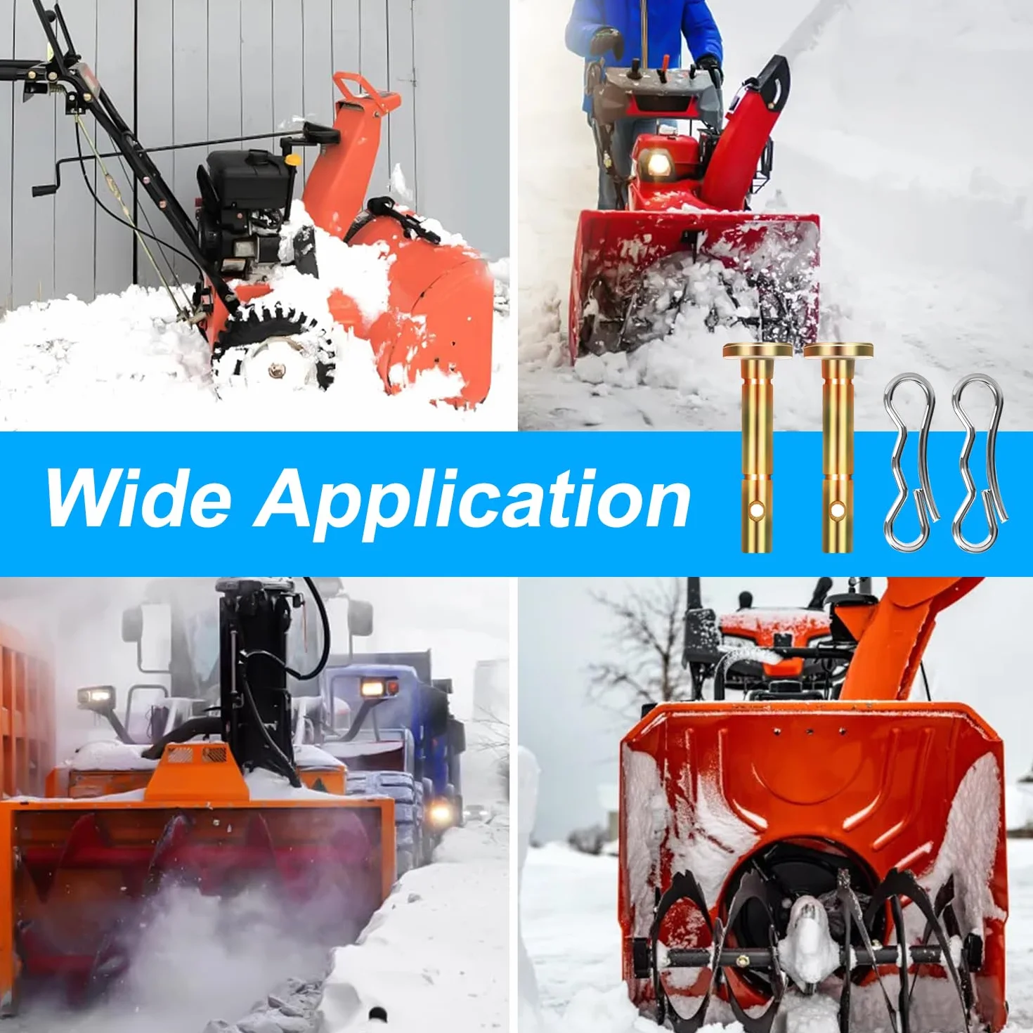 20 Szt. Kolek Scinany i 20 Szt. Zawleczka Szpilka Czesci Zamienne do Cub Cadet 738-04124A 714-04040 Odsniezarka MTD Craftsman Cub Cad Troy Bilt