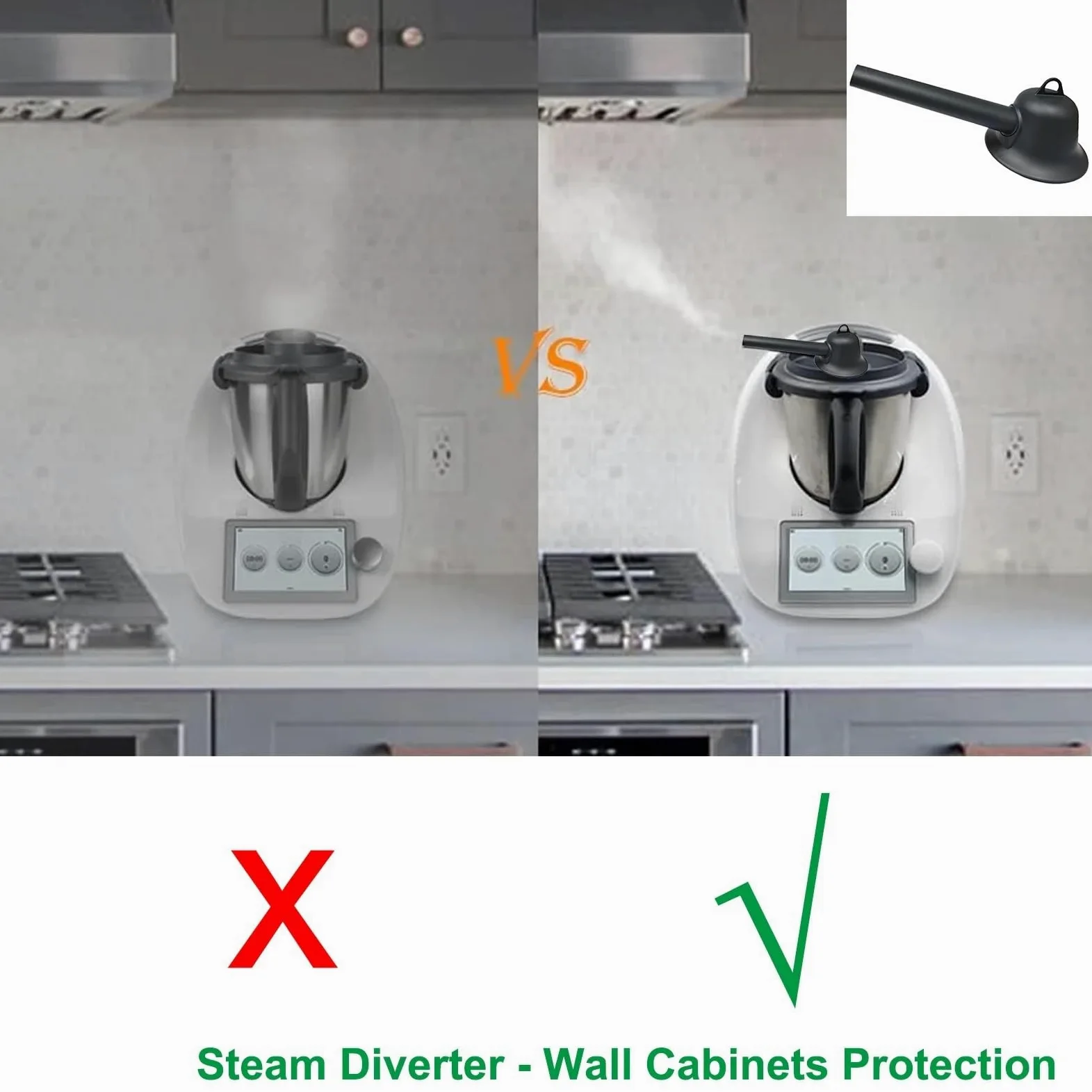 Drain Cap for Thermomix Protection for Hanging Cabinets Kitchen Accessories for Vorwerk TM5 TM6