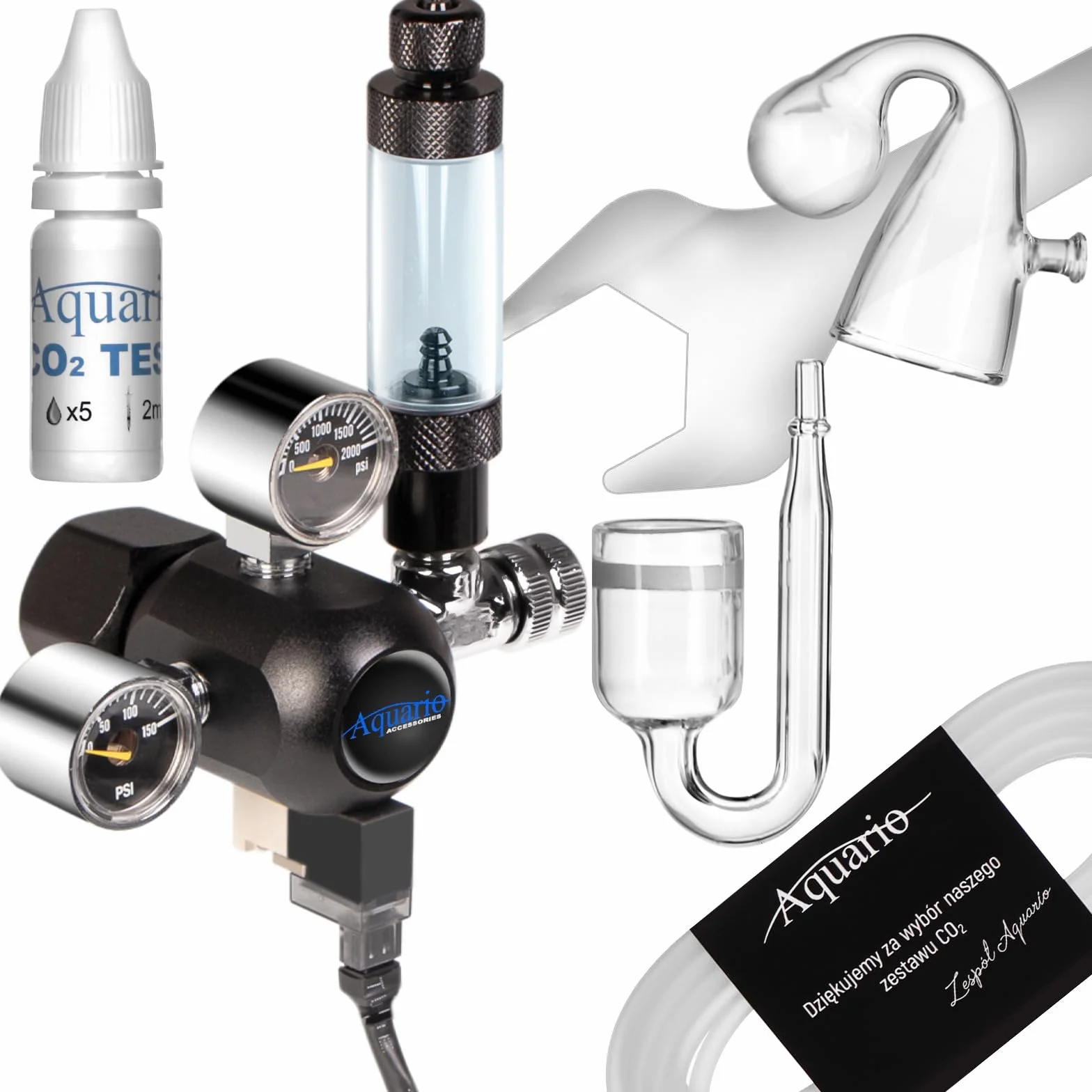 Aquario Professional 2.0 zestaw CO2 z elektrozaworem do akwarium