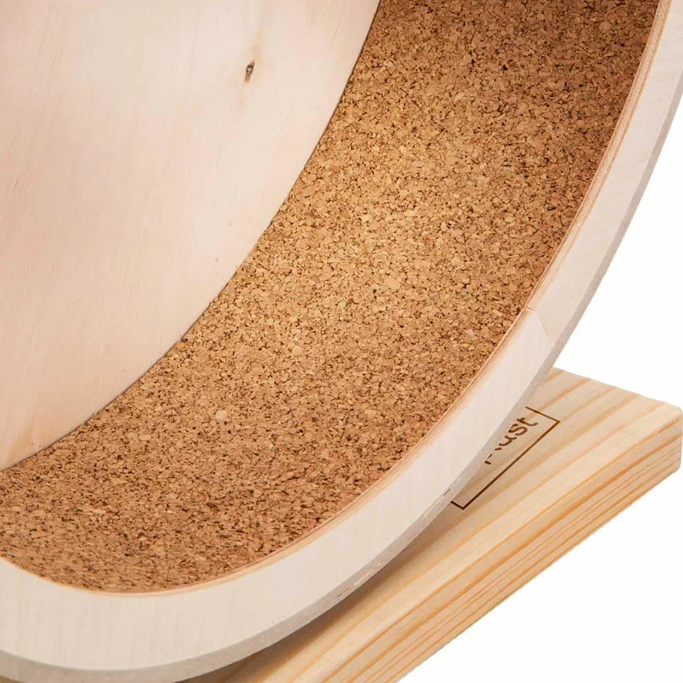 Ferplast Drewniane koło dla chomika, drewniane zabawki dla chomików, myszy, koło jezdne, średnica 21 cm