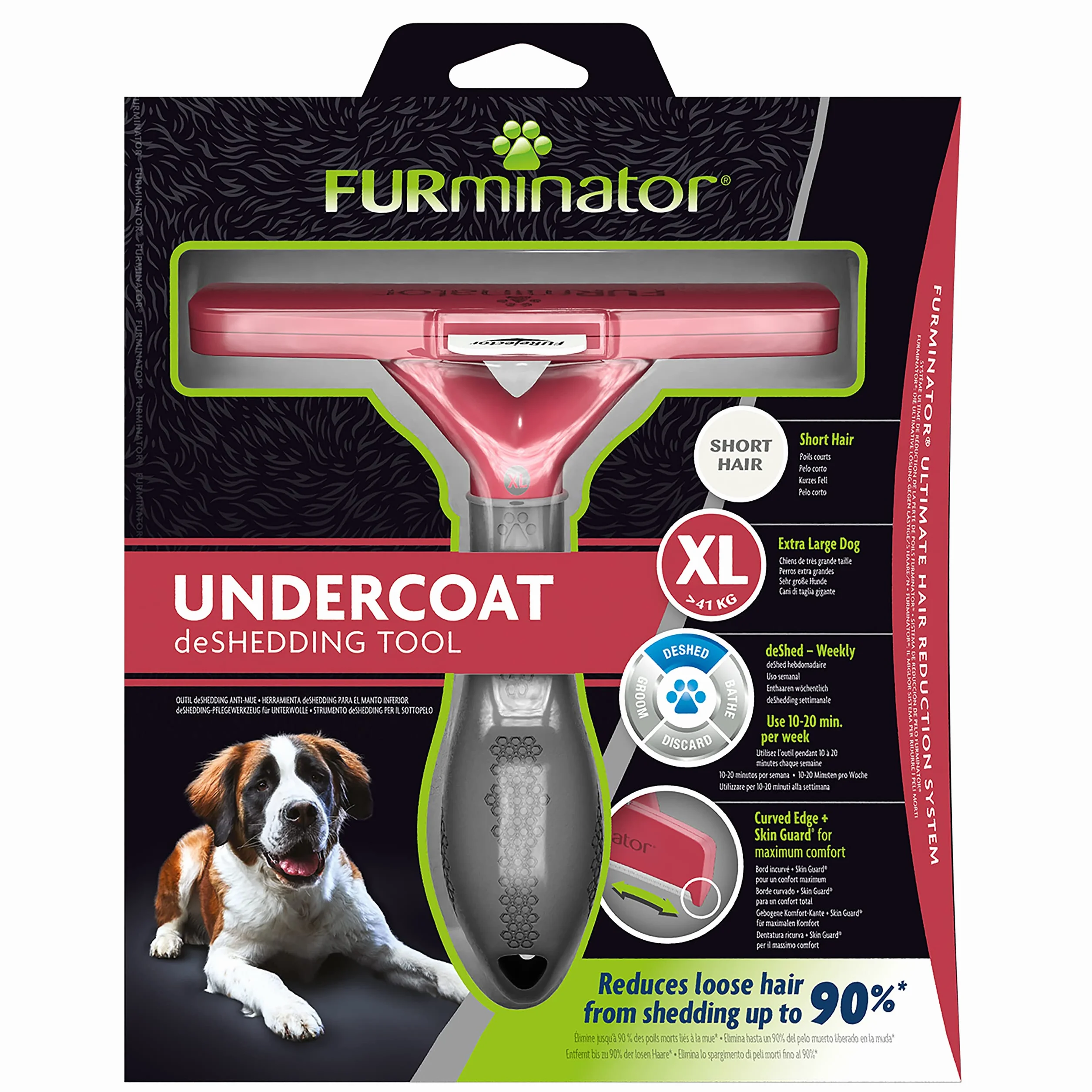 Furminator T691694 Szczotka Dla Psów, XL, Bezbarwny