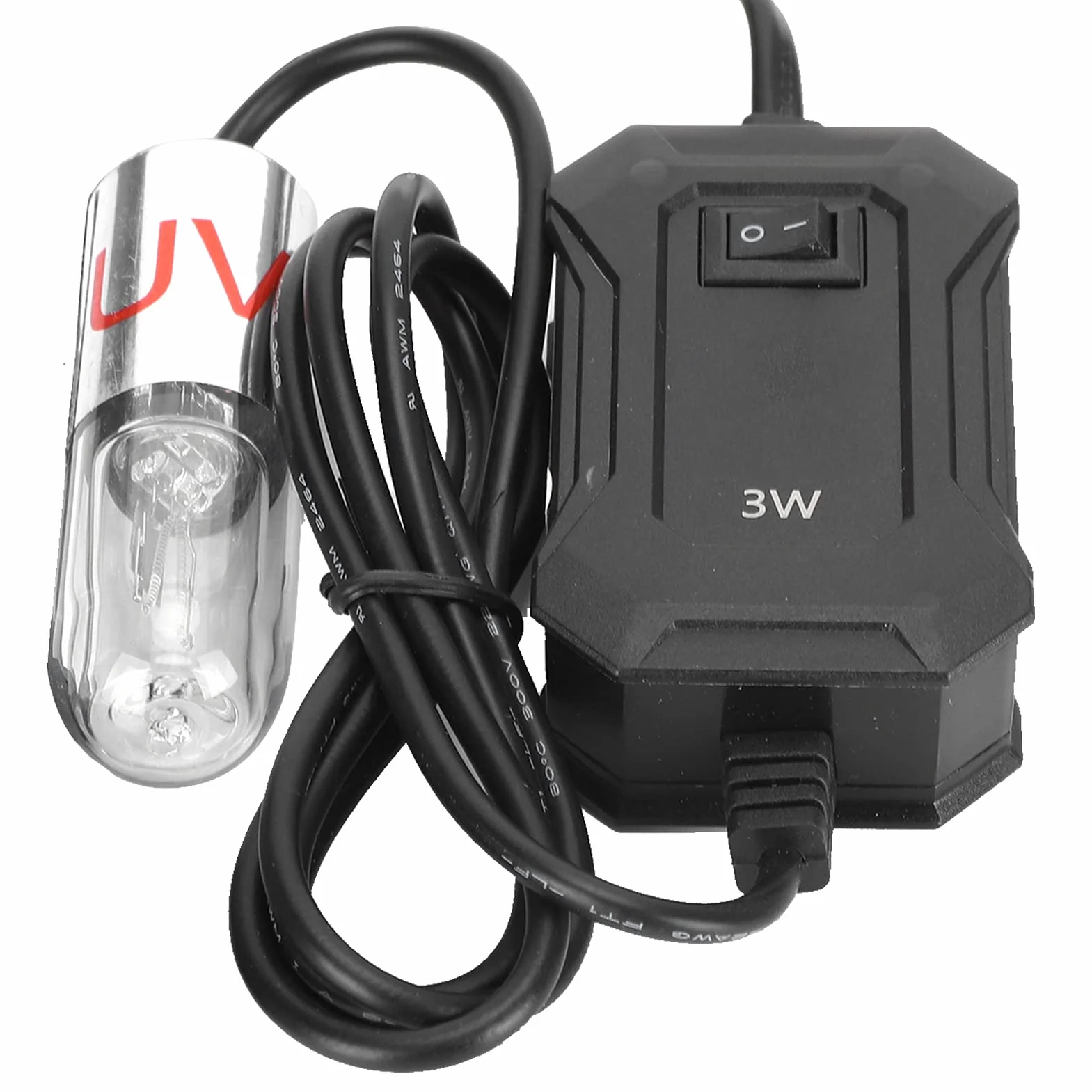 Lampa Aquarium Clean Light 3W Wodoodporna UV Sanitizer Fish Tank Light 10 000 godzin Zatapialne z mocowaniem Przyssawka do czyszczenia glonów