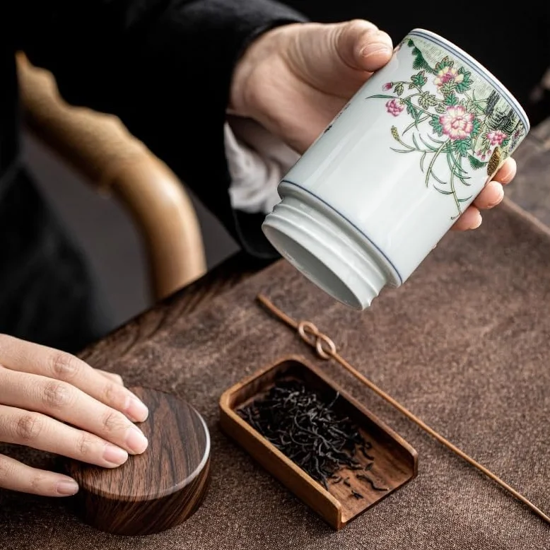 Pojemniki na cukier do herbaty Ceramiczne uszczelnione puszki na herbatę Czarna herbata Zielona herbata Pojemnik Mini małe Kung Fu zestaw do herbaty Akcesoria Kreatywne puszki kuchenne Puszki kuchenne