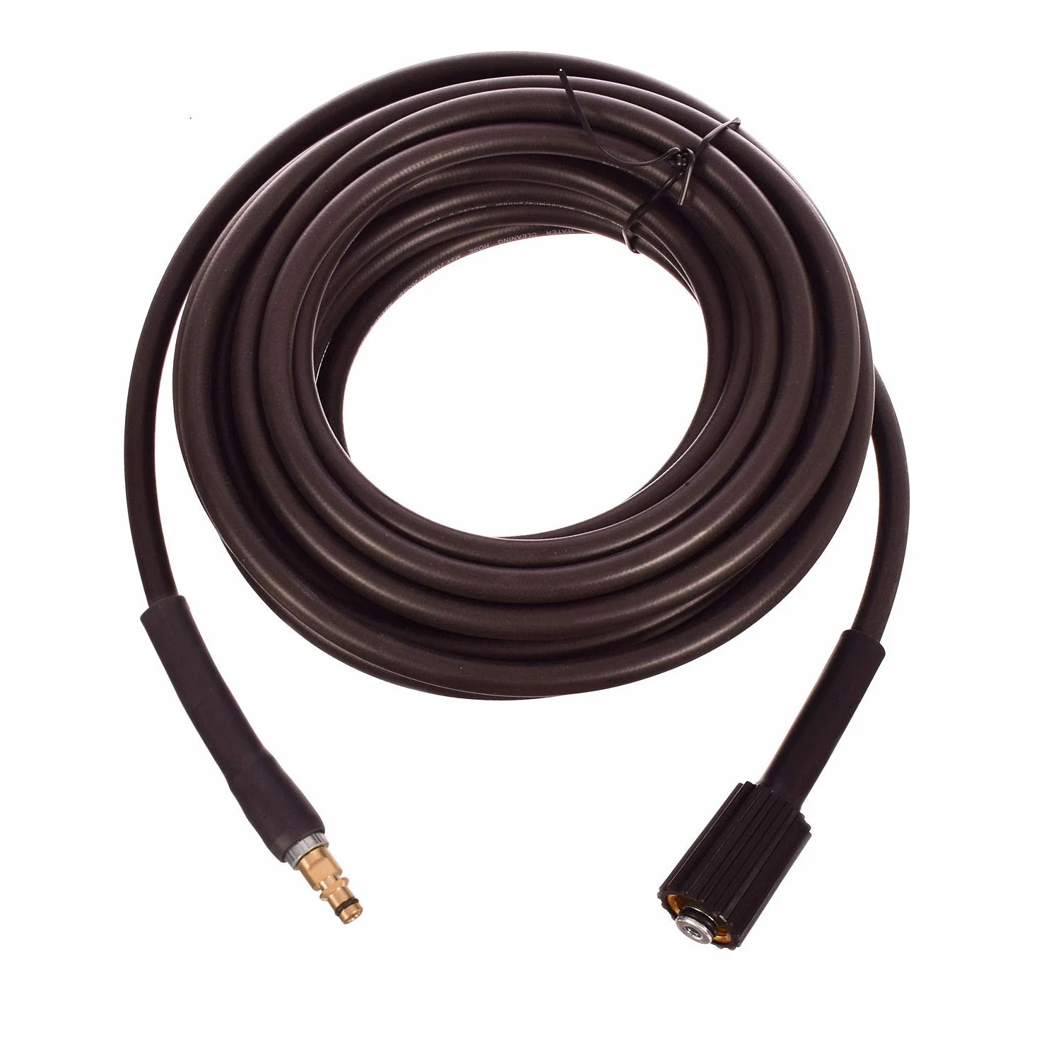 TC TECHNIC Wąż ciśnieniowy do myjek Karcher serii "K" z gwintem M22x1,5mm – Oplot nylonowy – Złącze Click Connect – Do wysokiego ciśnienia i temperatury – 10m