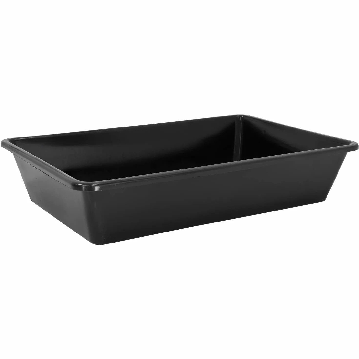 Plastikowa wanna z tworzywa sztucznego 20L 60x40x12 cm Czarna