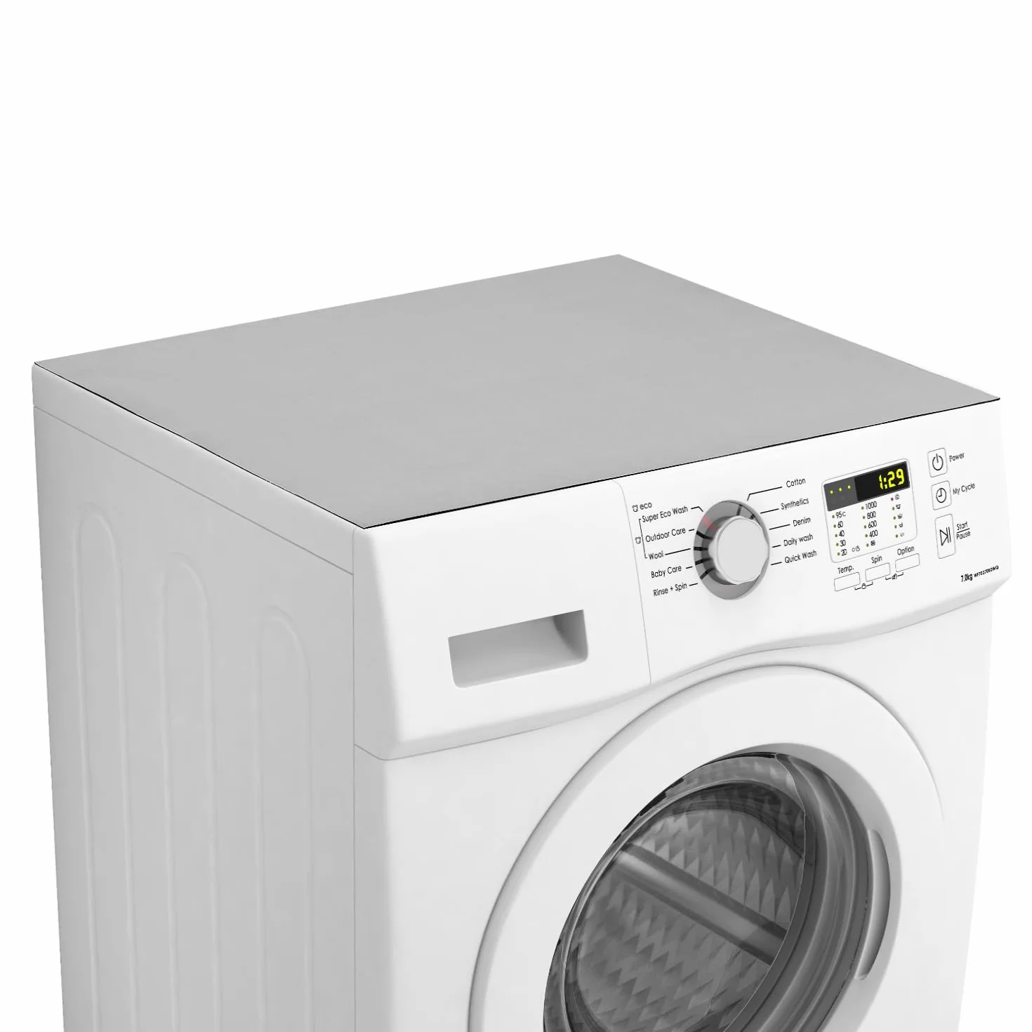 QWORK® Pokrowiec na pralkę 60 x 60 cm, antypoślizgowy ochraniacz pralki, osłona pralki, do pralki, suszarki