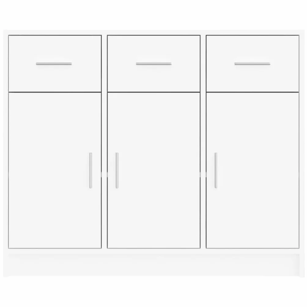 vidaXL Komoda Biała 91x28x75 cm Drewno konstrukcyjne