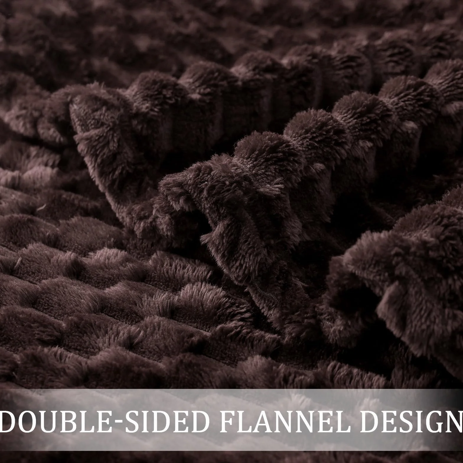 Exclusivo Mezcla Koc polarowy flanelowy w rozmiarze queen, 230 x 230 cm, stylowy żakardowy, aksamitny pluszowy koc na łóżko, przytulny, ciepły, lekki i dekoracyjny koc do kawy
