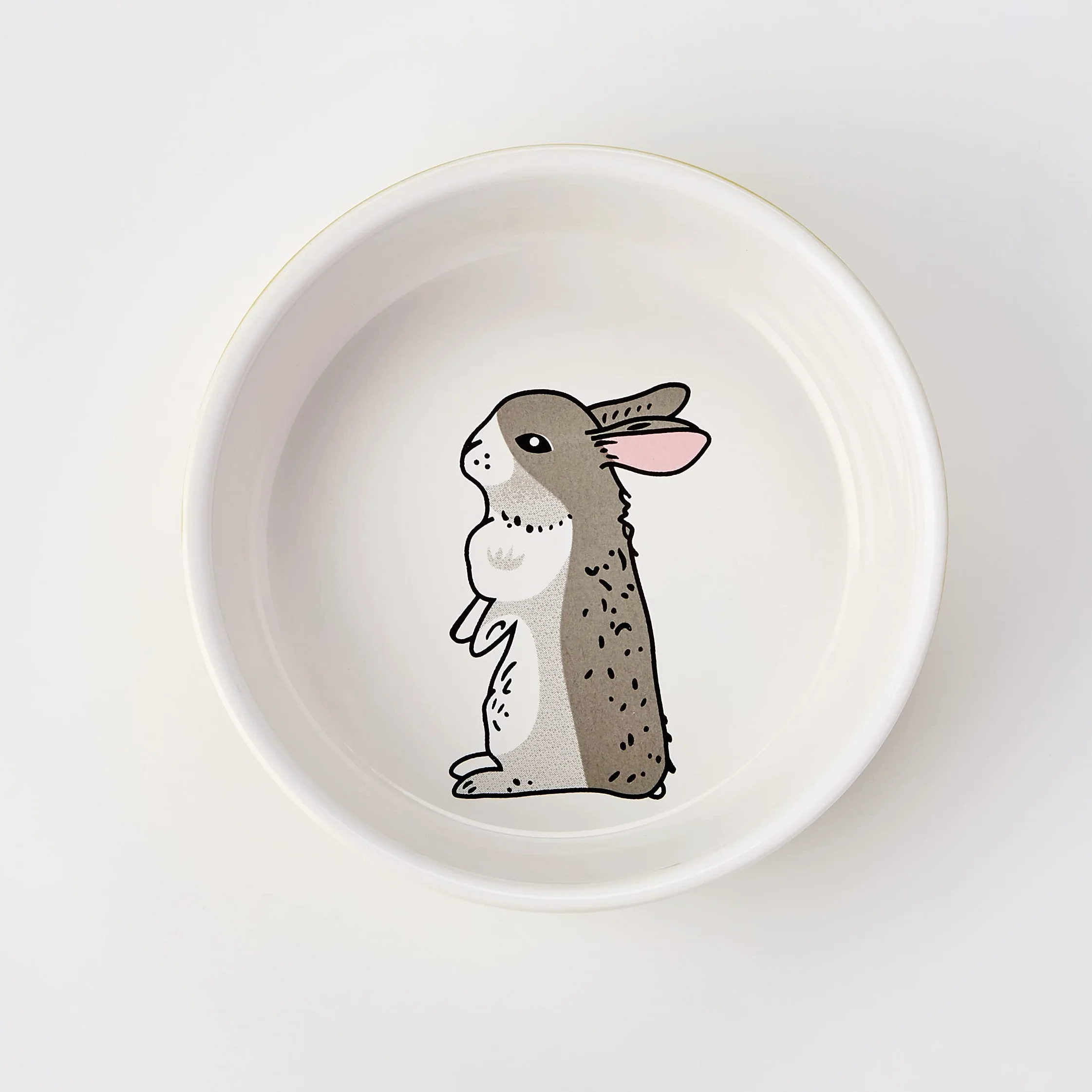 Nobby Ceramiczna miska na gryzonie zielona/biała Ø 11 cm