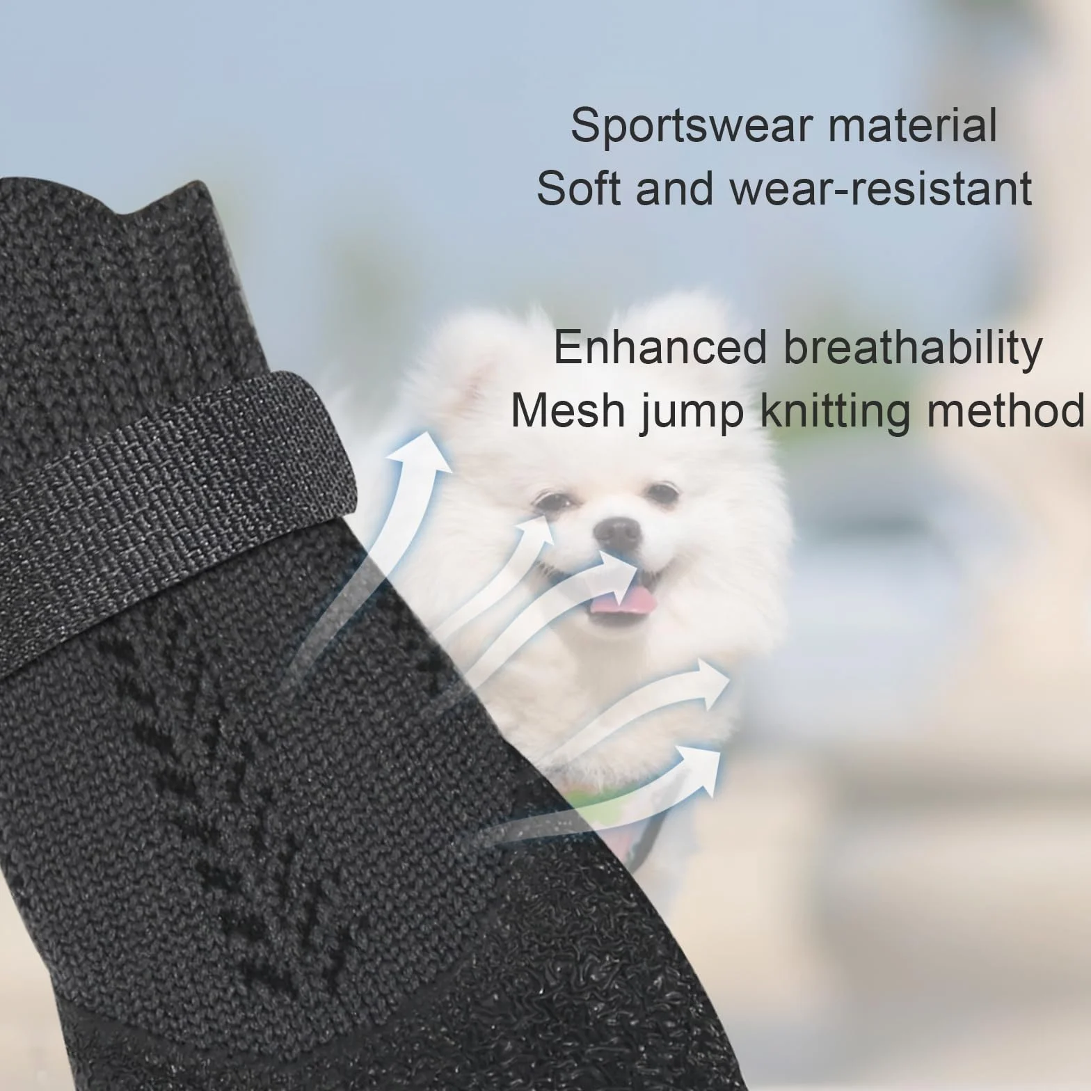 Buty dla psów oddychające antypoślizgowe szer. 4,9 cm L