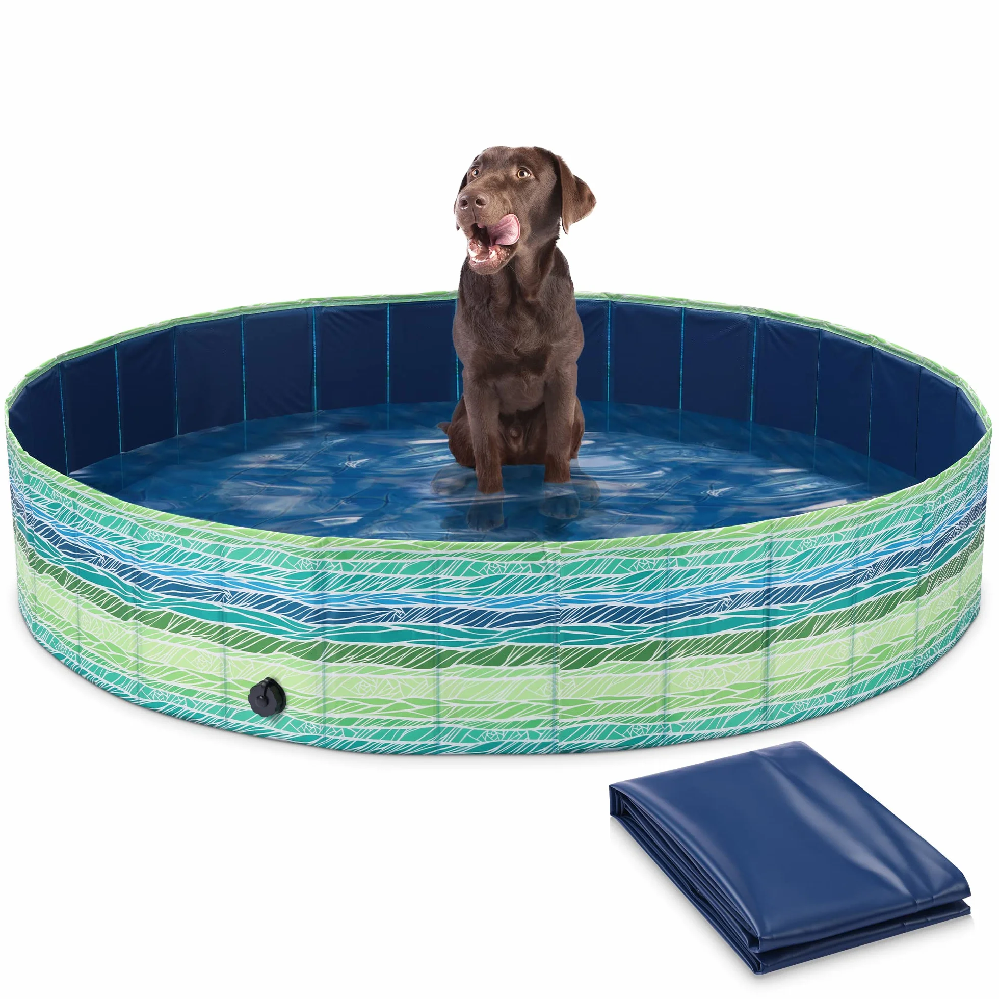 Navaris Składany Basen Dla Psów Ø 160 x 30 cm Brodzik z PVC