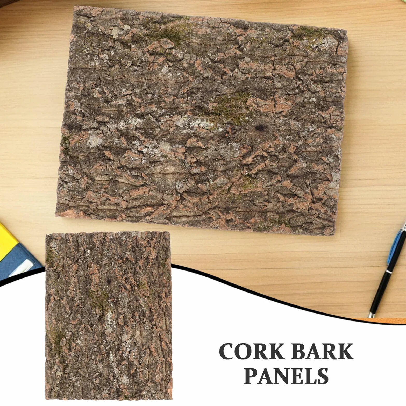 Kora Jasnobrązowy Tło Do Terrarium Akcesoria Dekoracyjne Dla Gadów Panel Do Akwarium
