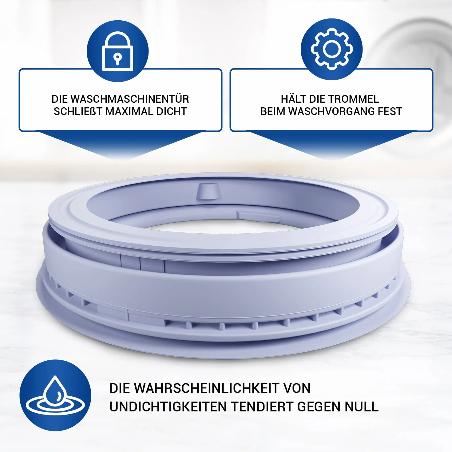 VIOKS Gumowa uszczelka pralki Ø 350 mm zamiennik do Bosch 00361127 i osłona drzwi do pralki Bosch seria 4 Varioperfect, Bоsch Avantixx 7