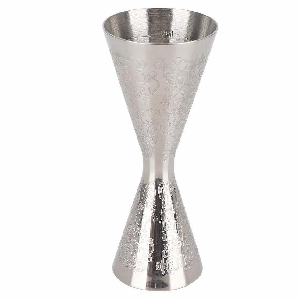 Double Cocktail Jigger, stal nierdzewna, 4,6 cala, 0,5 oz do 3 oz Miarka Profesjonalny japoński jigger barowy