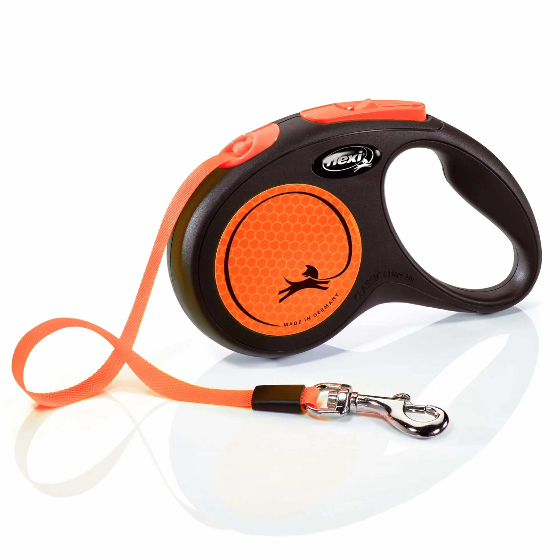 Flexi neonowa taśma smycz dla psa 5 m do 15 kg