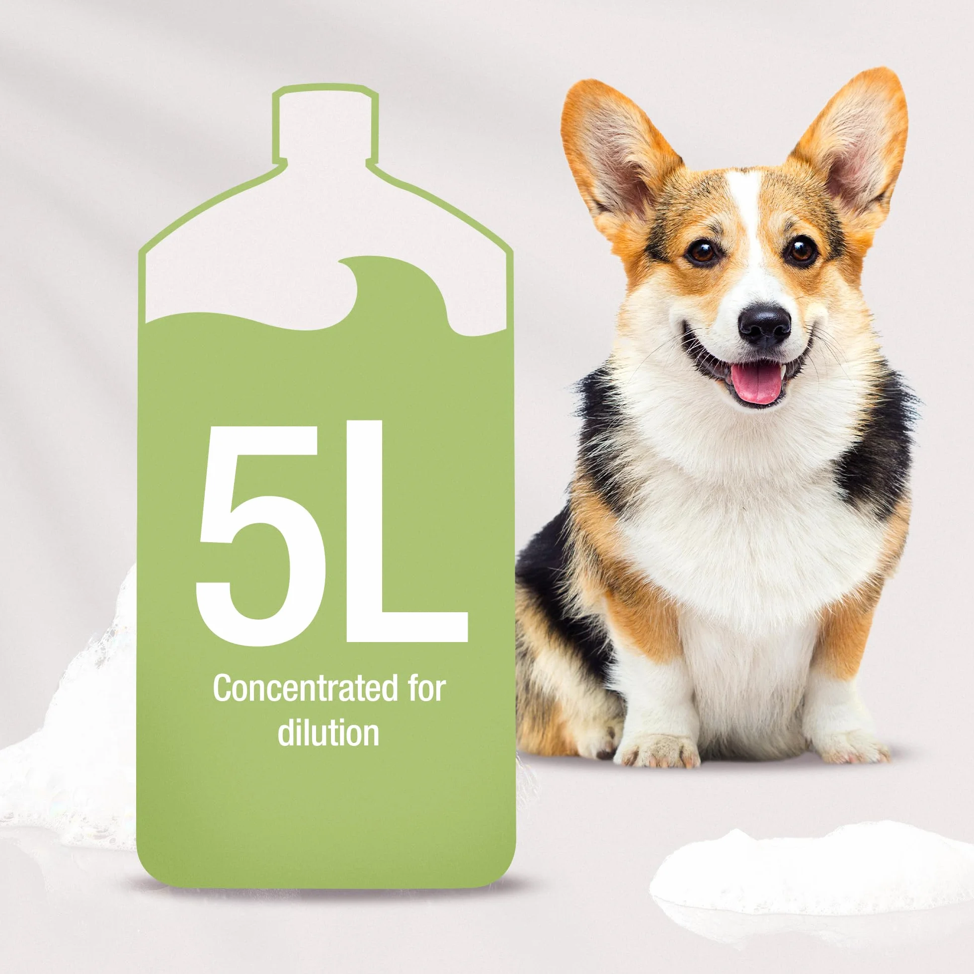 WAHL Szampon dla Psów Oatmeal Essence - 5L, Koncentrat 15:1, Naturalna Formuła, Wegański, Wrażliwa Sierść i Skóra