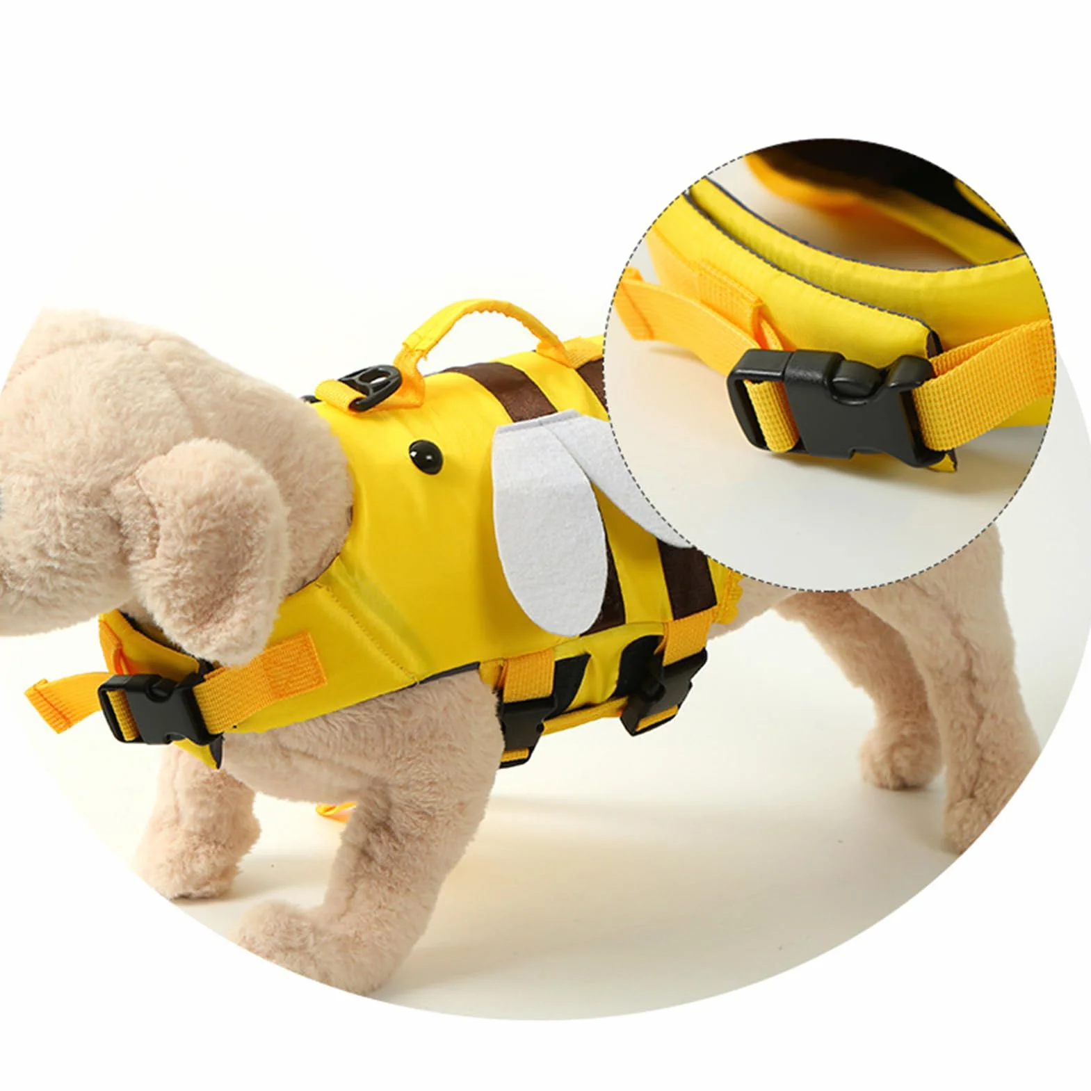 Dog Swimming Vest Ripstop Waterproof Life Jacket with Safety Handle Adjustable Oxford Pet Water Safety Training