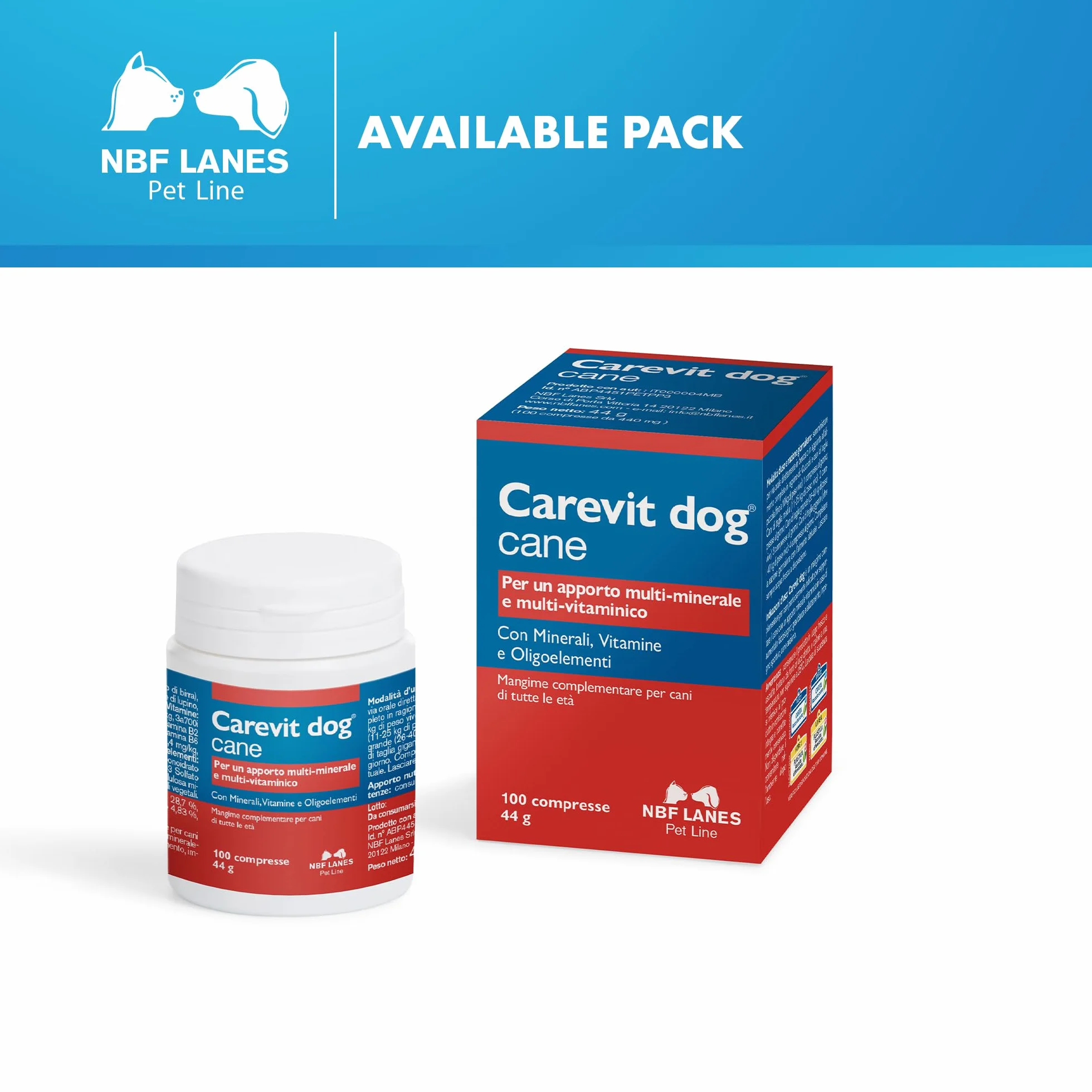 NBF Carevit Dog 100 tabletek dzielących suplement dla psów