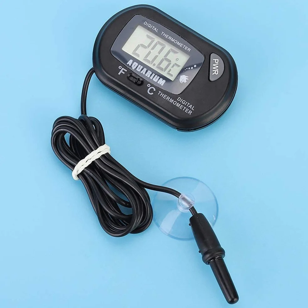 Termometr do akwarium Cyfrowy LCD Termometr do wody w akwarium Terrarium dla gadów Wskaźnik temperatury do pojazdu Terrarium dla gadów, -50 ℃ ∽ 70 ℃