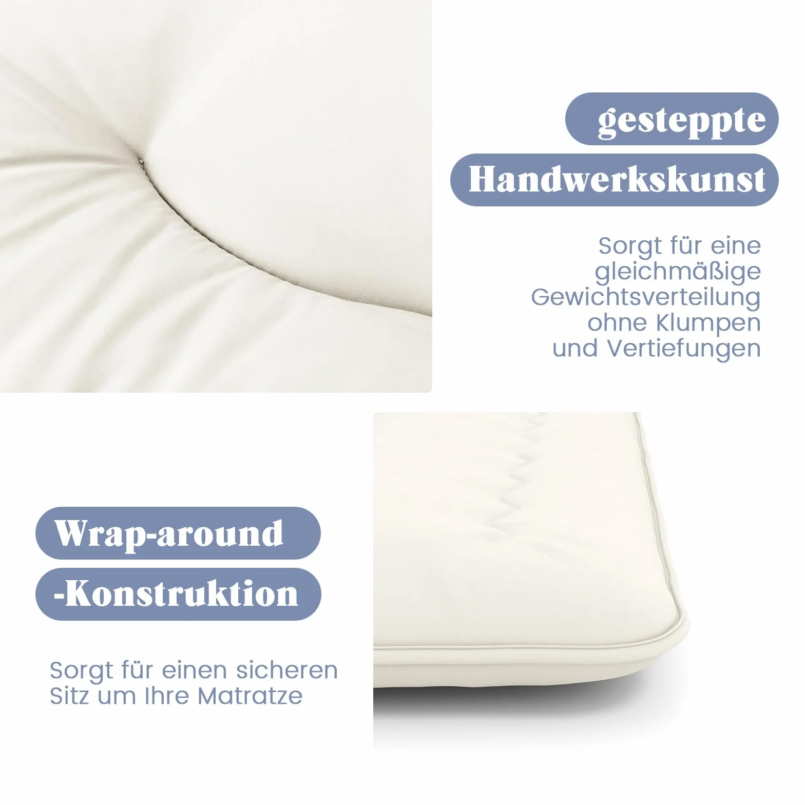 COSTWAY Japoński materac futon, mata tatami, materac podłogowy, składany materac z poszewką nadającą się do prania, składana mata do spania z torbą do noszenia, beżowy, 90 x 200 cm