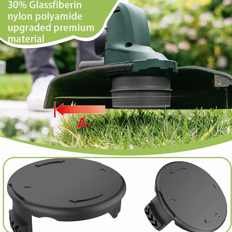 Nasadki szpuli, F016F04557 Zestaw 2 pokrywek szpuli, nasadka szpuli kosiarki, strimmer dla Bosch Art 23 SL 26 SL pokrywa szpuli