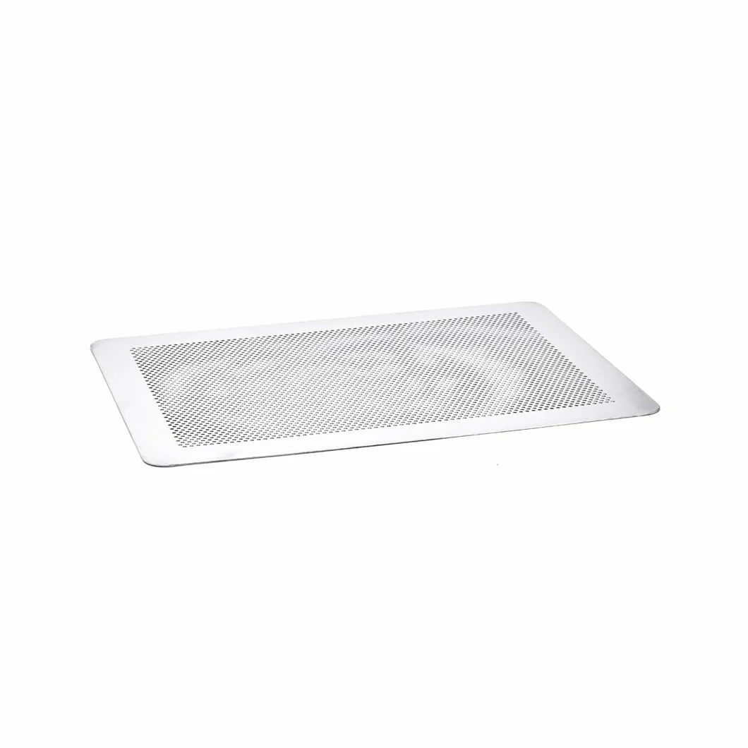 de Buyer - perforowana blacha do pieczenia z aluminium - 40 x 30 cm - mikroperforacja średnica 3 mm - 7368.40