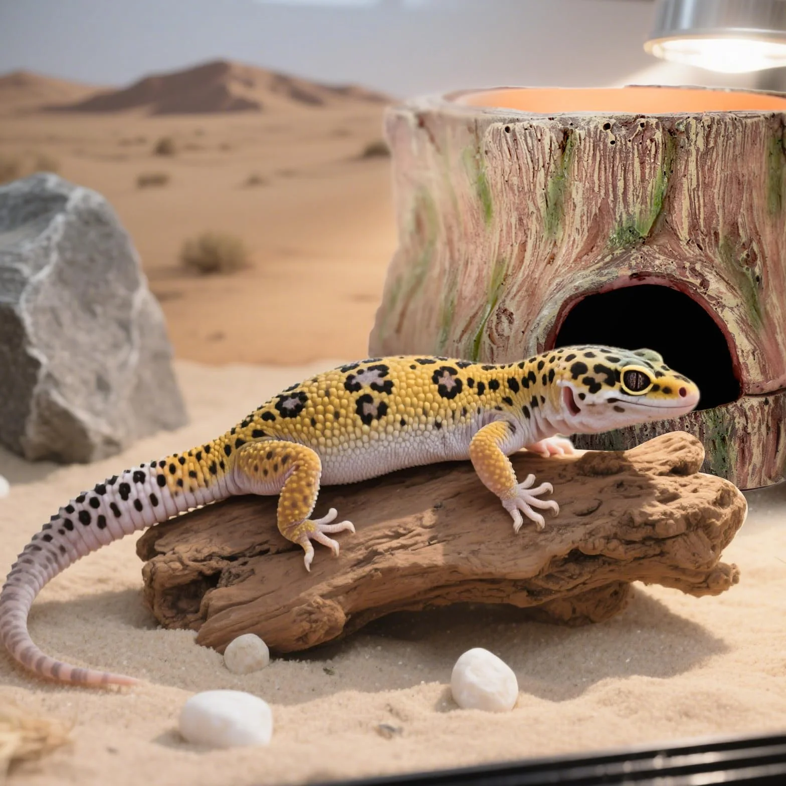 Wetbox 3 w 1 Terrarium Kryjówka Repti Schronienie dla Gekona Węża Żółwia Jaszczurki