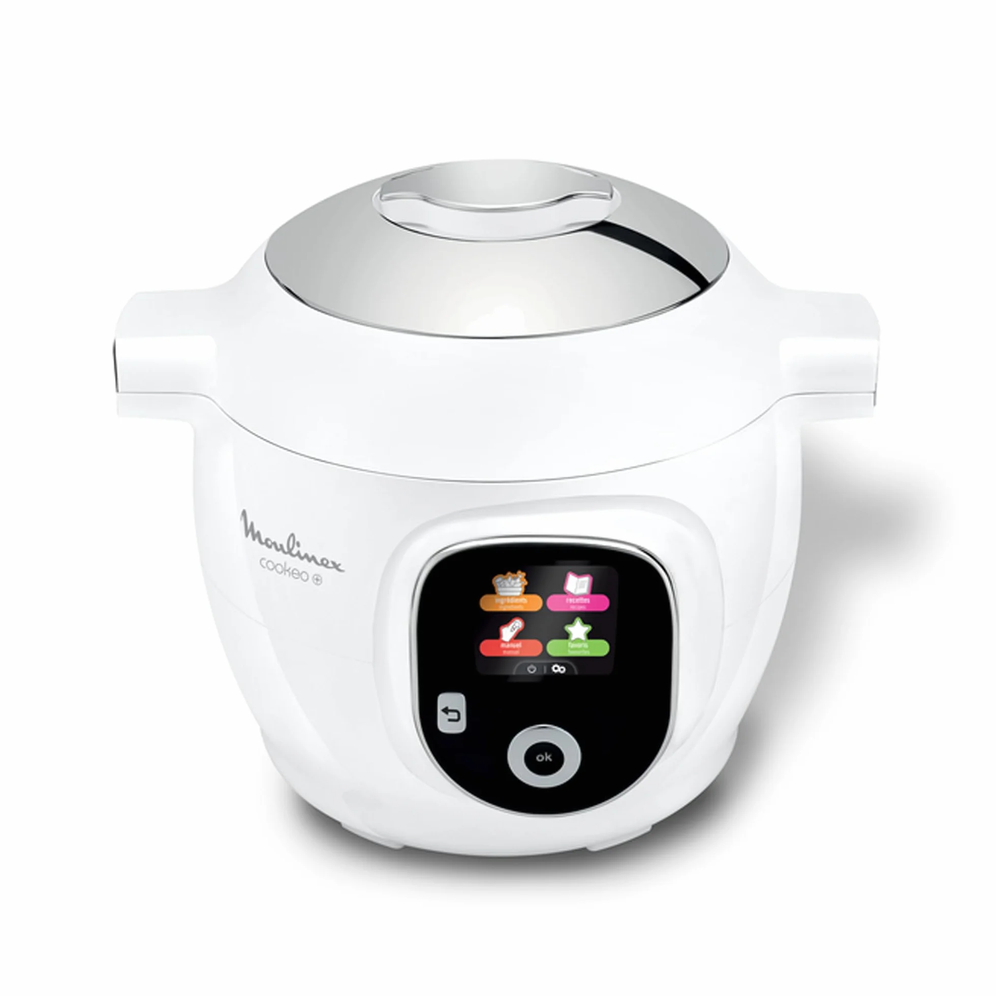 Moulinex Cookeo+ Inteligentny multicooker wysokociśnieniowy, 6 l, 80 wbudowanych przepisów, bez nadzoru, intuicyjny ekran, instrukcja gotowania krok po kroku, dedykowana aplikacja, biały CE854110