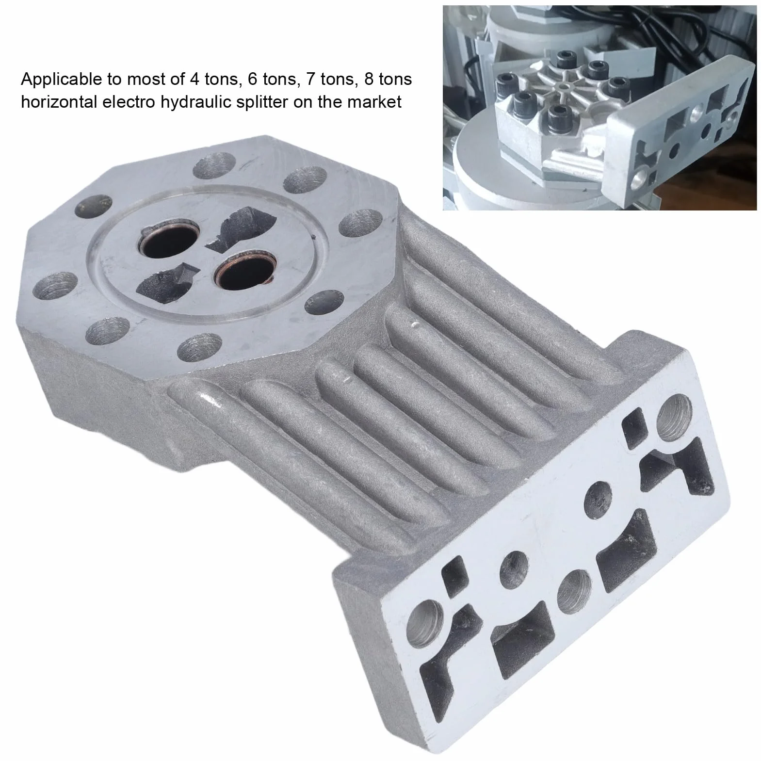 Obudowa Odlewana Pompy łuparki do Drewna, materiał ze Stopu Aluminium, Wspornik Wymienny łuparki do Drewna, Uniwersalne Hydrauliczne Części łuparek Elektrycznych z Uszczelkami