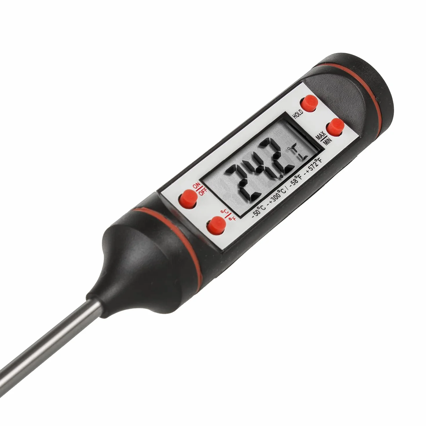 Green Blue GB178 Termometr do żywności długość sondy 15cm Zakres temp. -50 st. C do +300 °C. dokładność 0,1 st. C do Zup Mięs Ciast Sosów