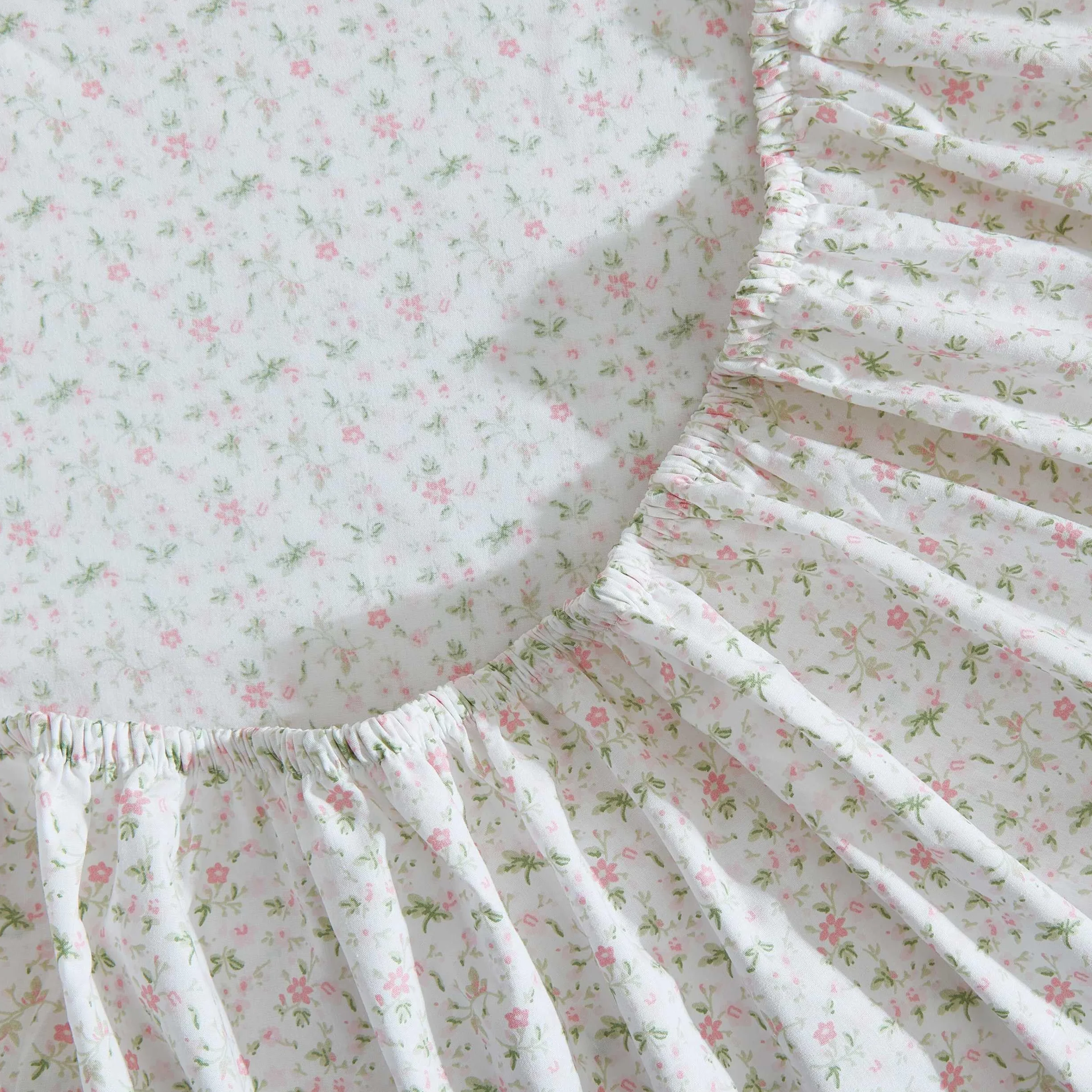 Laura Ashley Prześcieradła w rozmiarze Twin XL, zestaw pościeli z bawełny perkalowej, lekka i oddychająca dekoracja domu, kolor różowy (Evie Pink), rozmiar Twin XL
