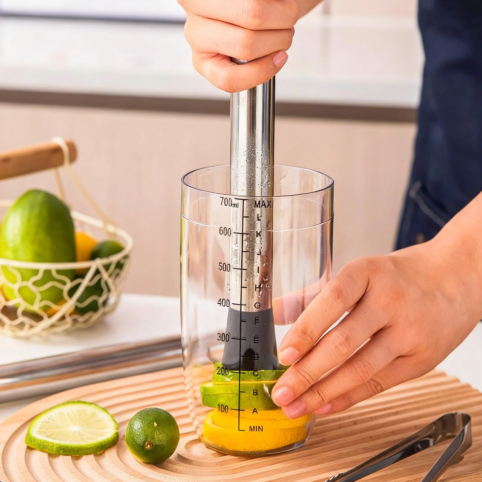 2 sztuki tłuczek do koktajli z łyżką barową, kruszarka do lodu ze stali nierdzewnej i ubijak Mojito – narzędzia do barmańskiego Caipirinha, napojów i akcesoriów barowych, akcesoria do koktajli